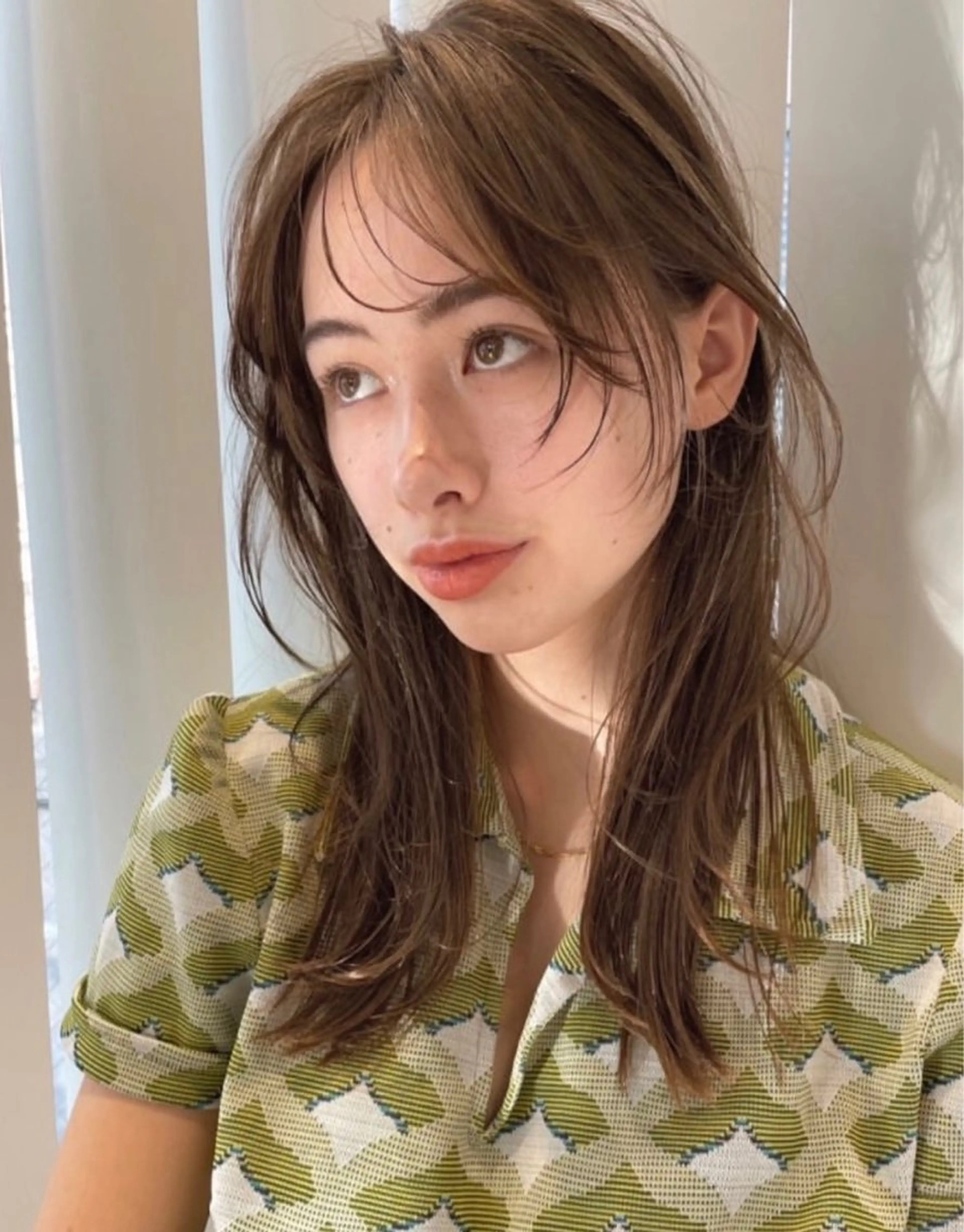 セミロング カラー TRICCA 銀座所属・奏羽　"ショート ・ボブ ・レイヤー"のヘアスタイル
