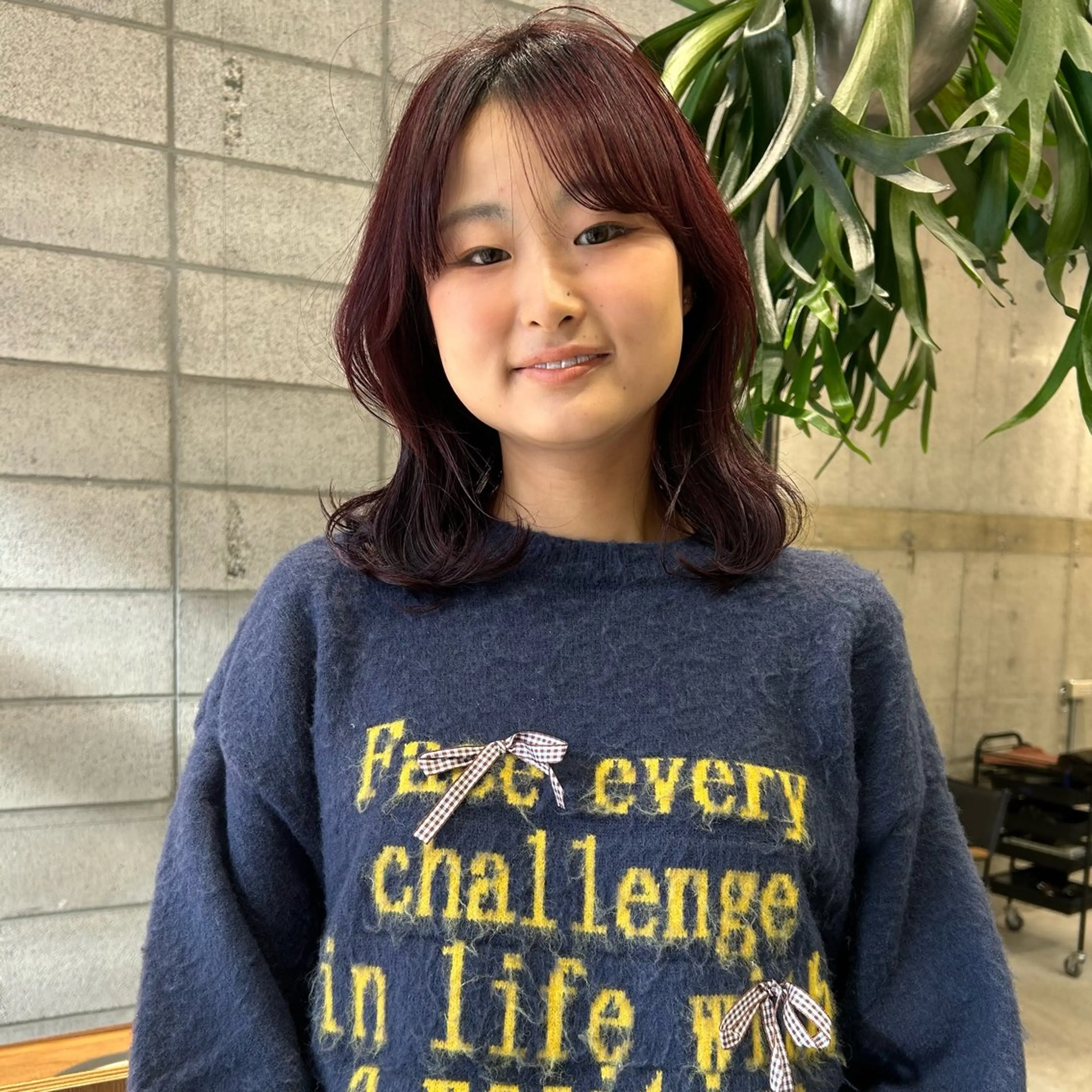 カラー ヘアカラー カエデ🧤 カットカラーモデルのヘアスタイル