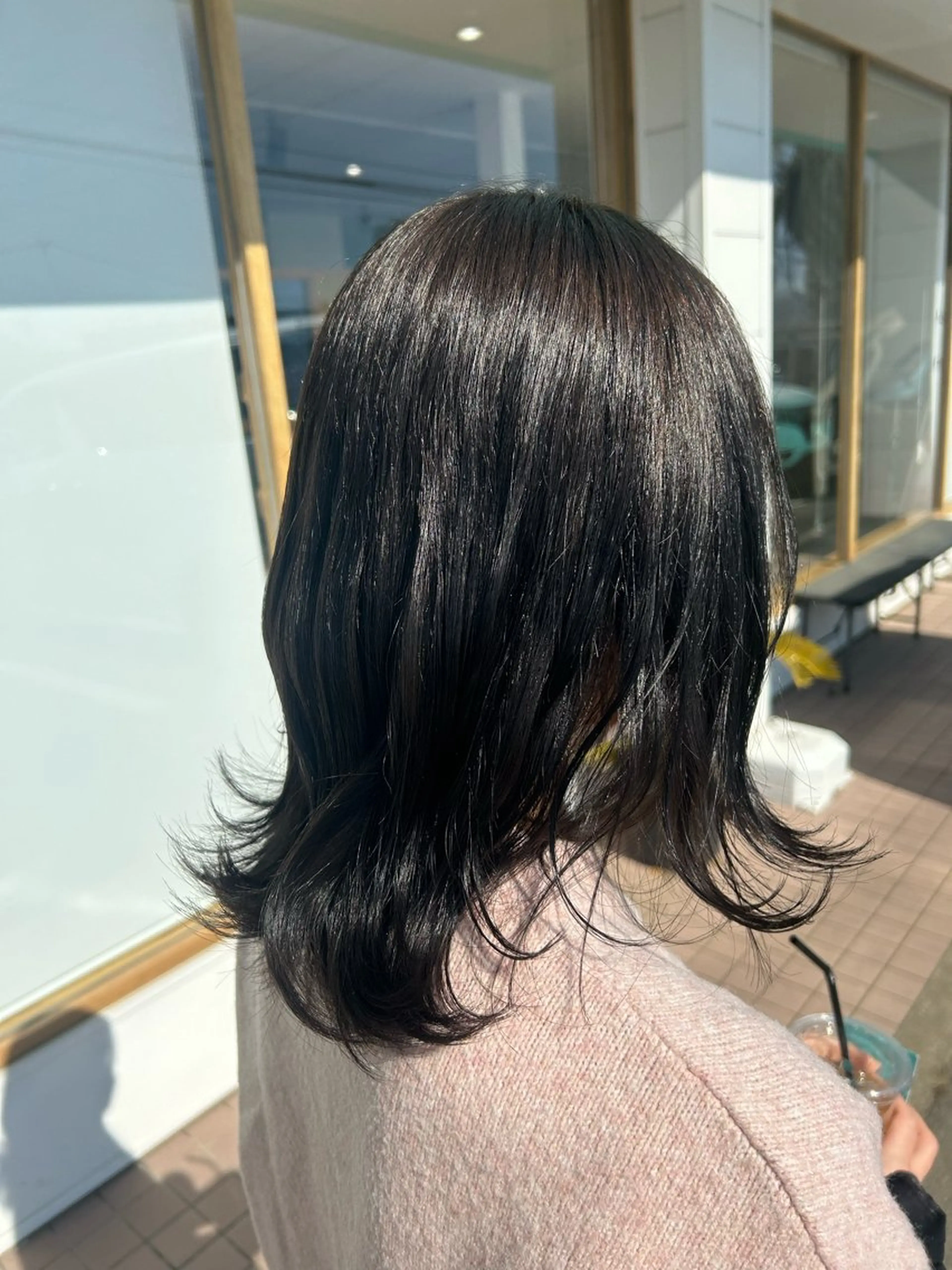 セミロング きらく あやののヘアスタイル