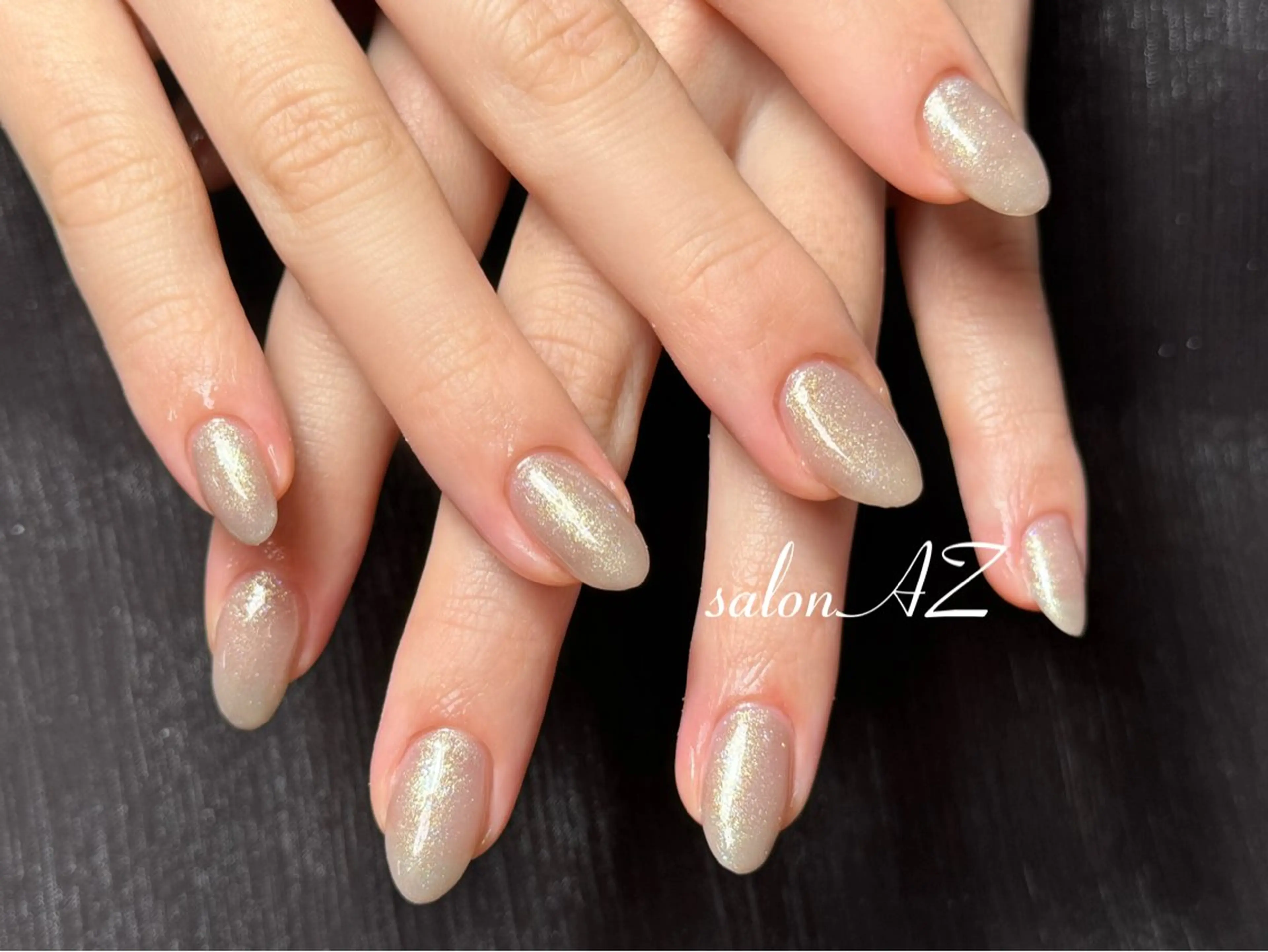 ネイル アートネイル 長さ出し フットネイル フレンチネイル ジェルネイル ハンドネイル Salon AZ所属・salon AZ jr.ネイリストのネイルデザイン