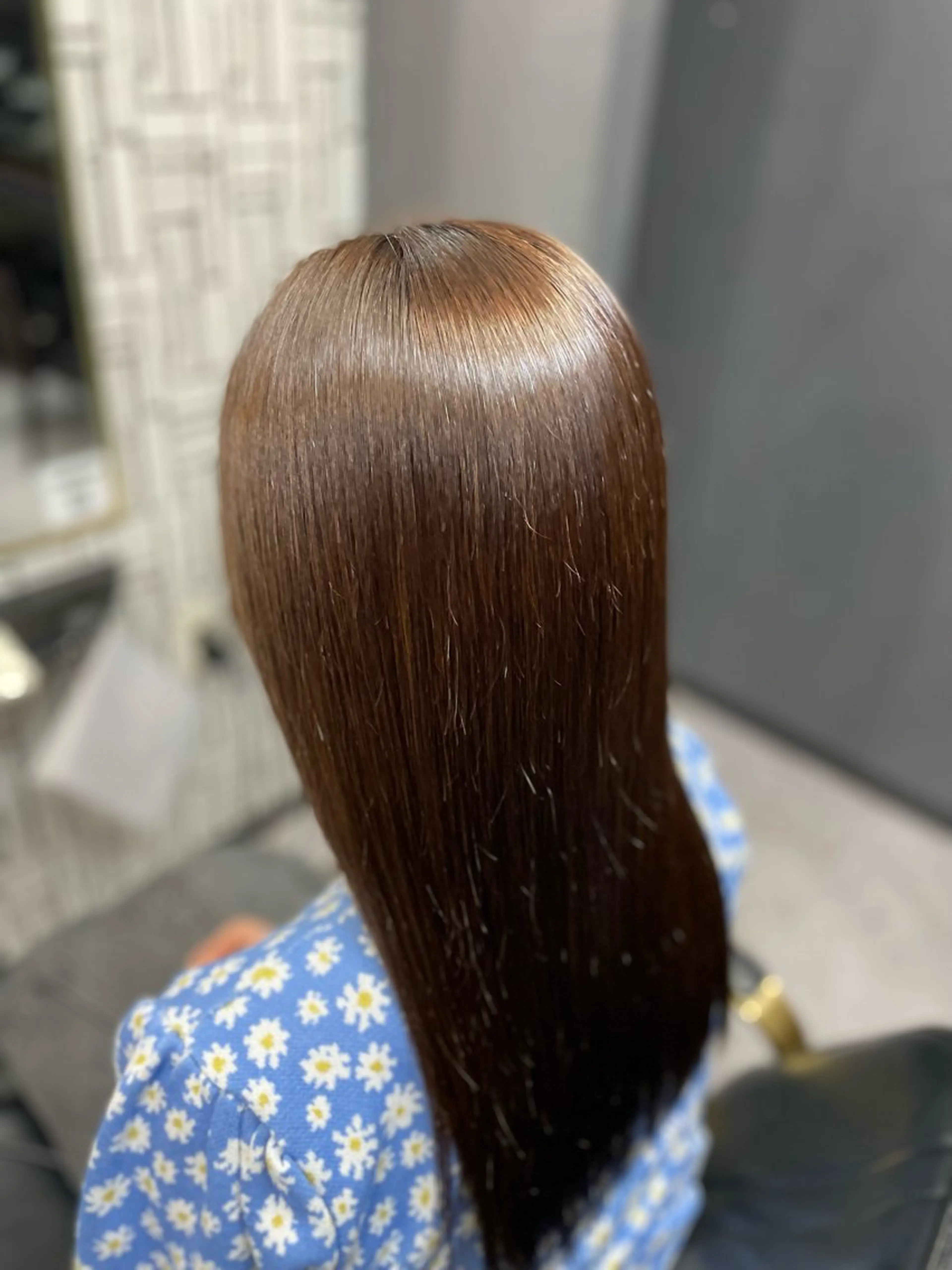 ロング カット 縮毛矯正 トリートメント 篠原 侑作のヘアスタイル