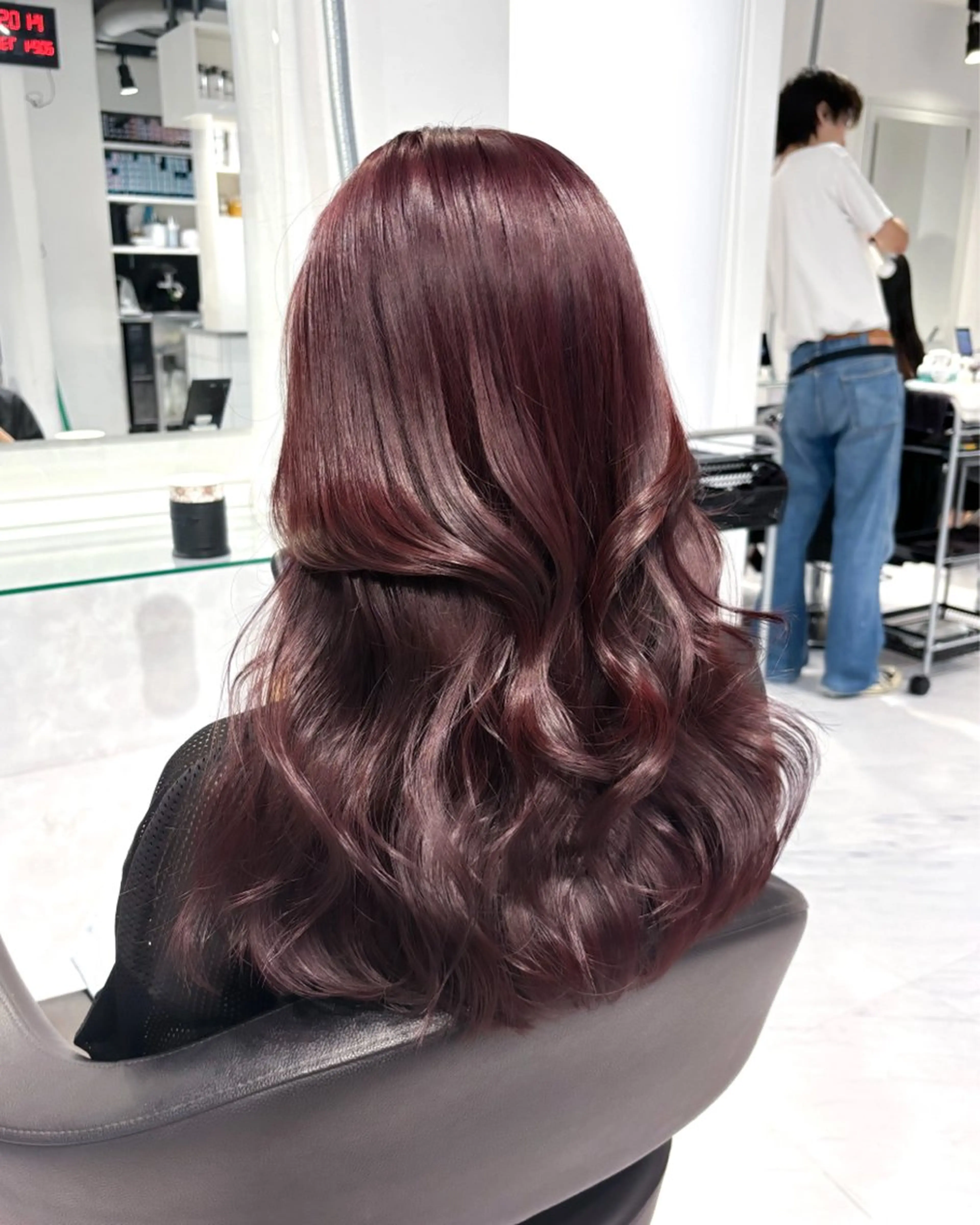 ロング カラー ヘアカラー トリートメント ヘッドスパ ヘアセット 表参道♡暗髪^ྀི 艶カラー♡アユミのヘアスタイル