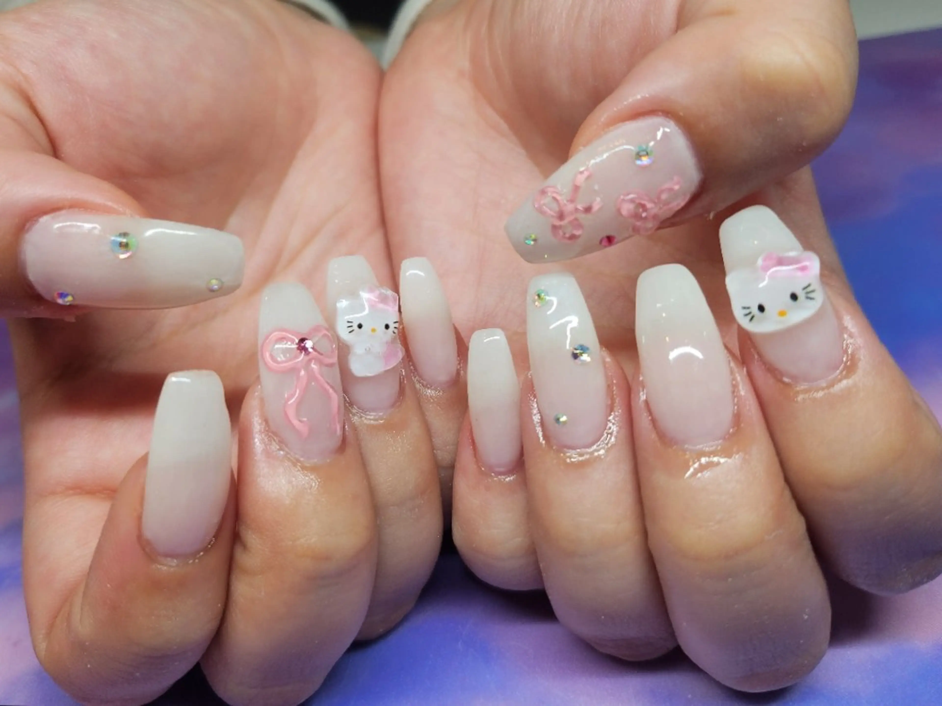 ネイル ハンドネイル 💜bora .のネイルデザイン