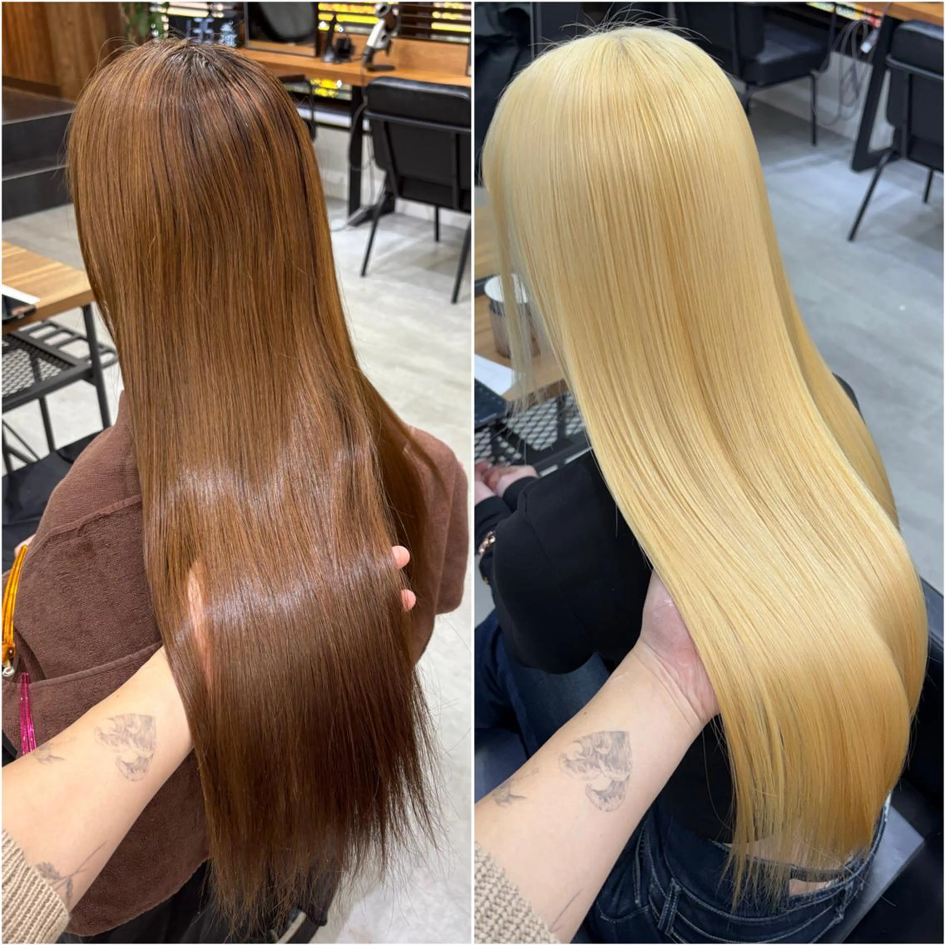 ロング 髪質改善 ロング トリートメント ヘアカラー KEISUKE/ ブリーチ🧡エクステのヘアスタイル