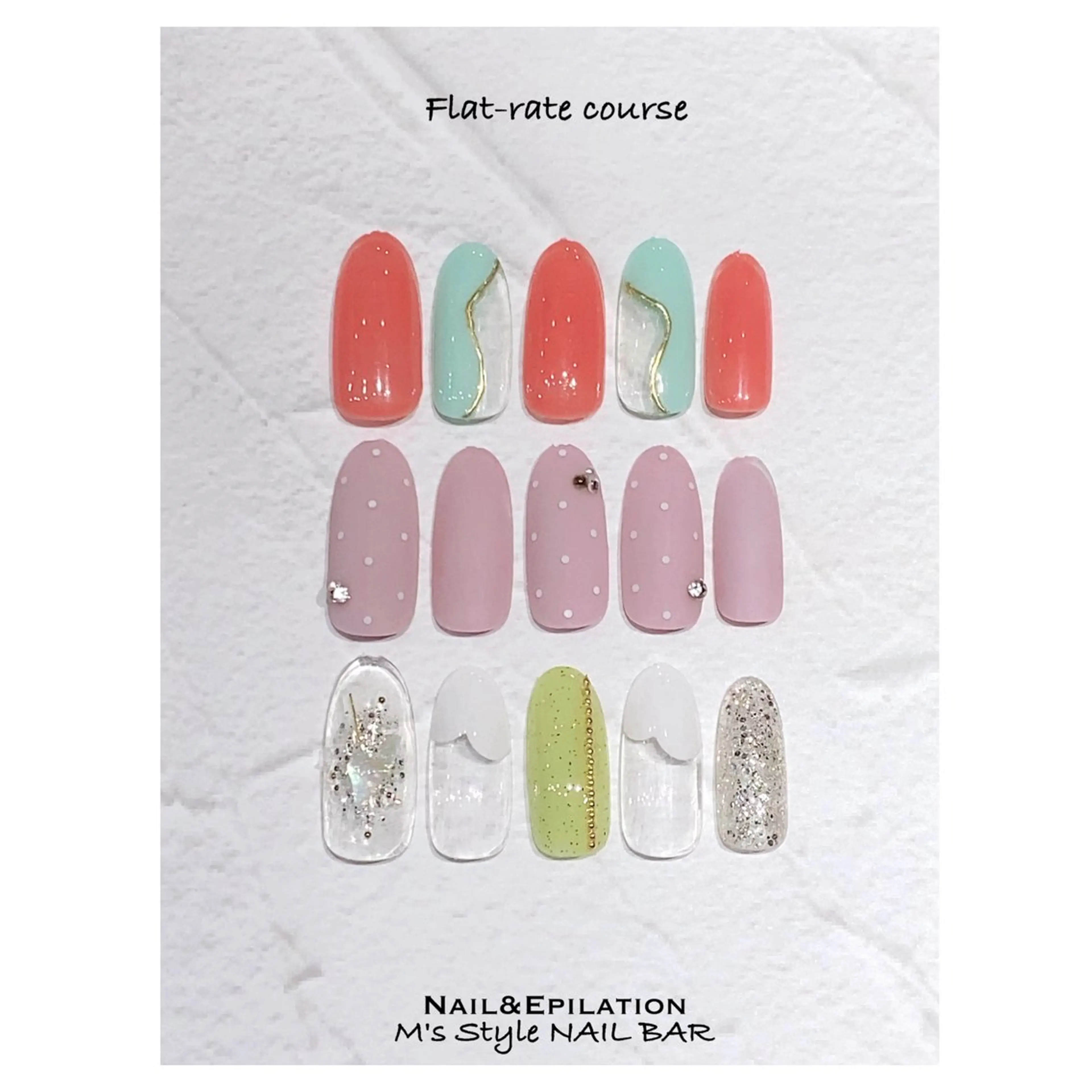 ネイル 成人式 フットネイル フレンチネイル ジェルネイル 韓国ネイル ハンドネイル M's Style NAIL BARのエステ・リラクイメージ