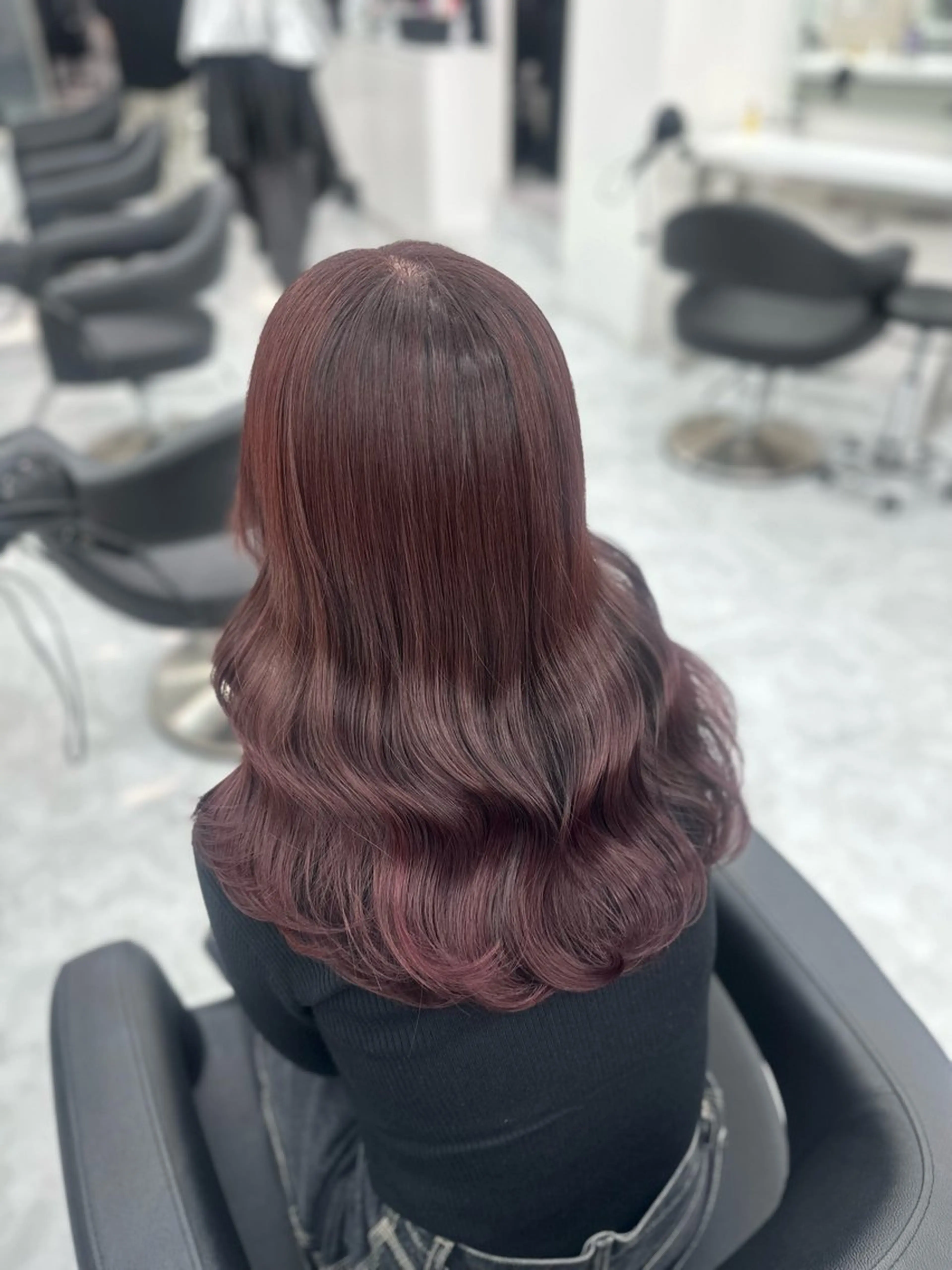 ミディアム ヘアカラー トリートメント ヘッドスパ ヘアセット rio🧚🏻‍♀️ 暖色/グレージュのヘアスタイル