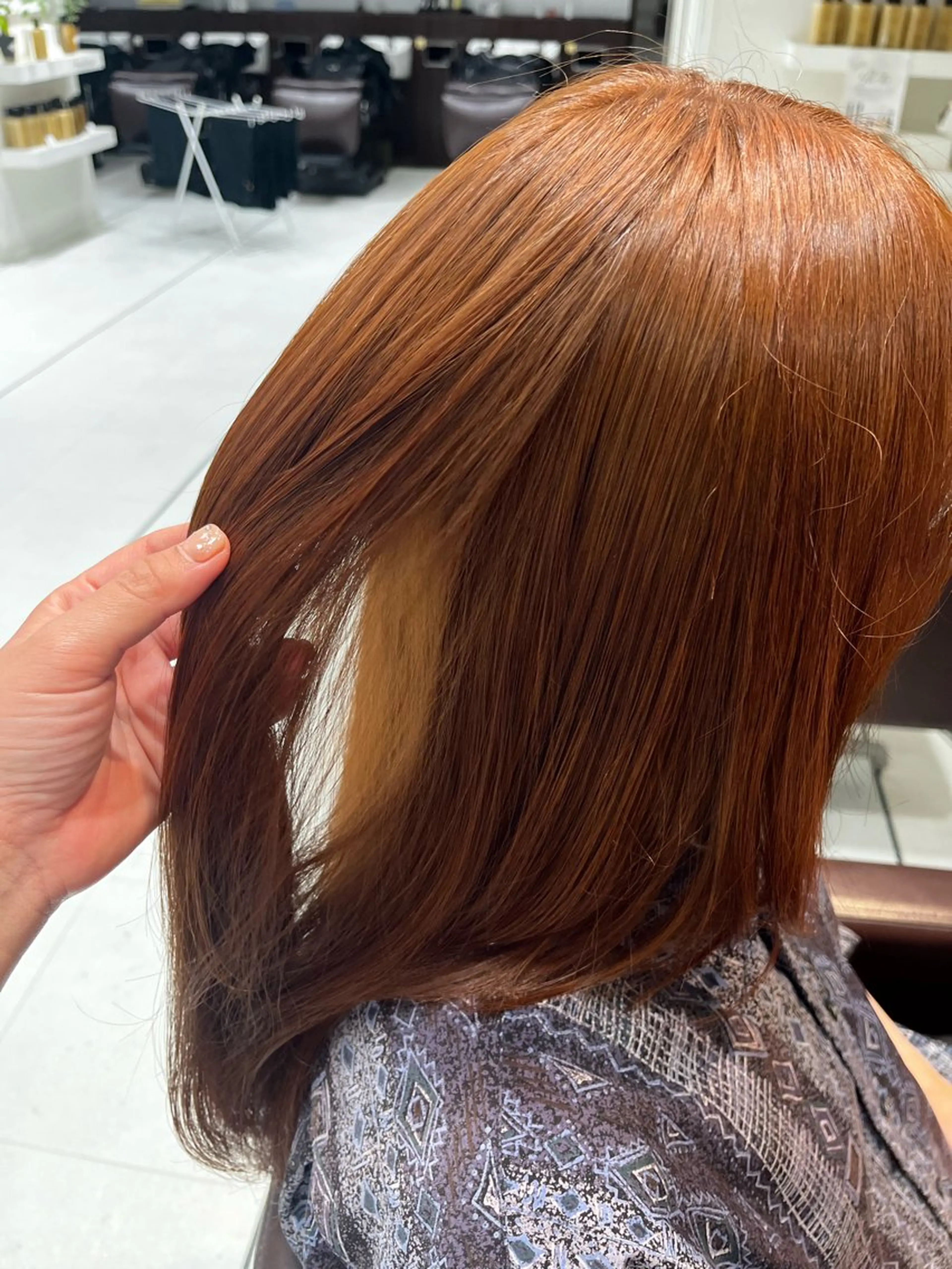 カラー オレンジ ヘアカラー TAYA香椎店所属・藤並 ファニャのヘアスタイル