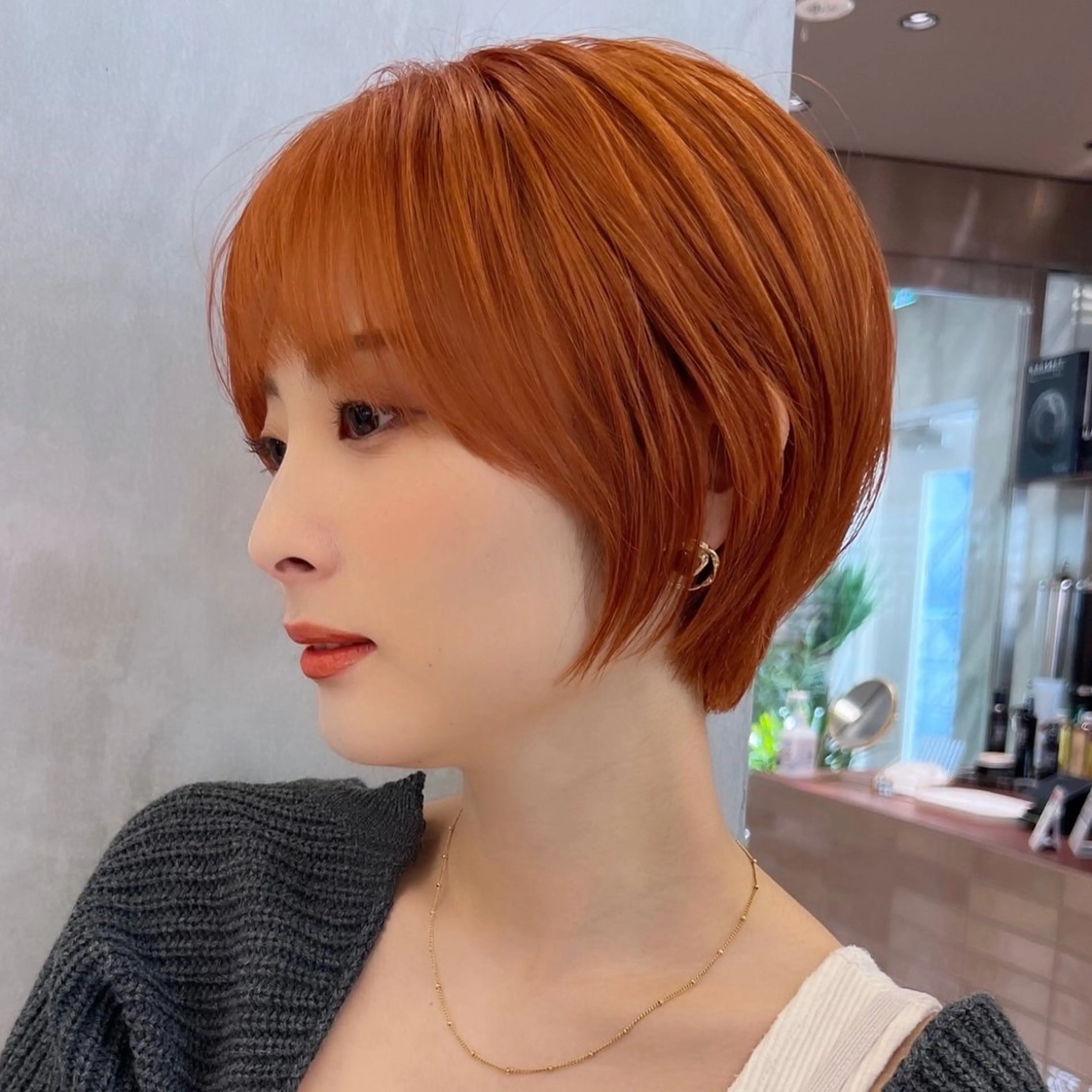 ショート カラー ブリーチ ハイトーンカラー ヘアカラー トリートメント 縮毛矯正💎ショート /パーマ❣️ともきのヘアスタイル