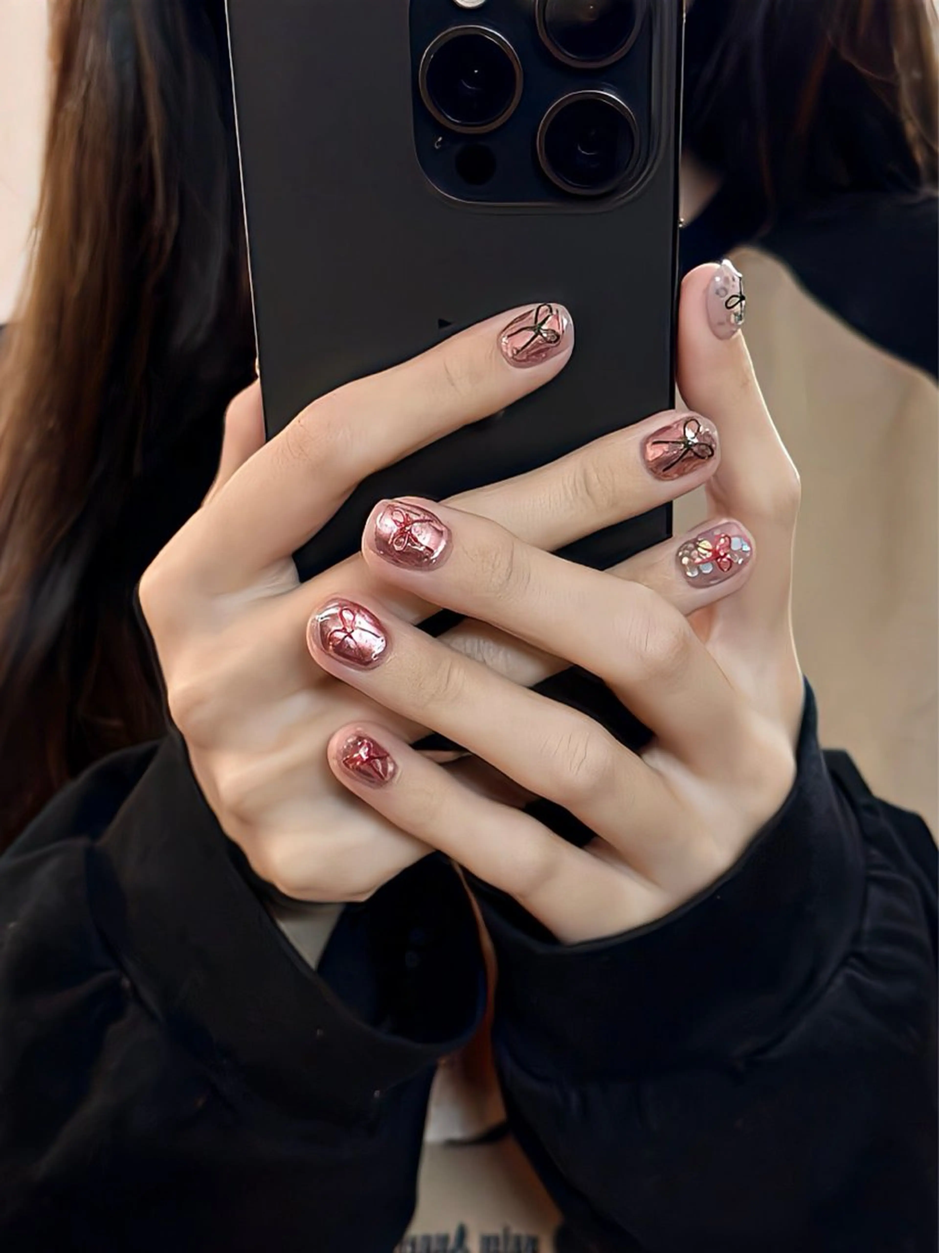 ネイル 長さ出し フットネイル フレンチネイル ジェルネイル ガラスフレンチ ハンドネイル フットネイル ハンドケア More Glam渋谷店のネイルデザイン