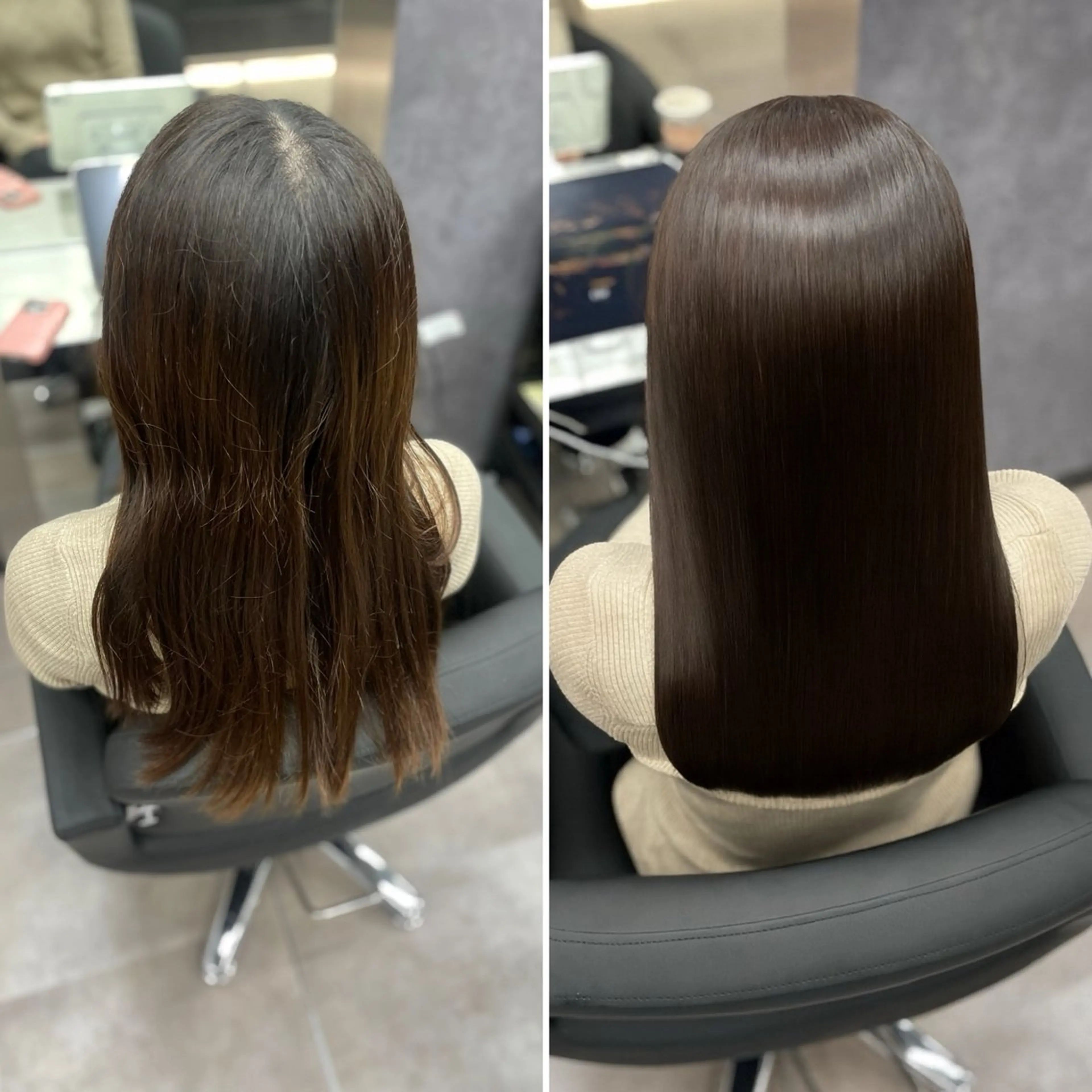 🕊 CYNTHIA式 小顔カット＋選べる髪質改善TR（酸熱 or ベルバブ）＋透明感カラー¥16,900の写真