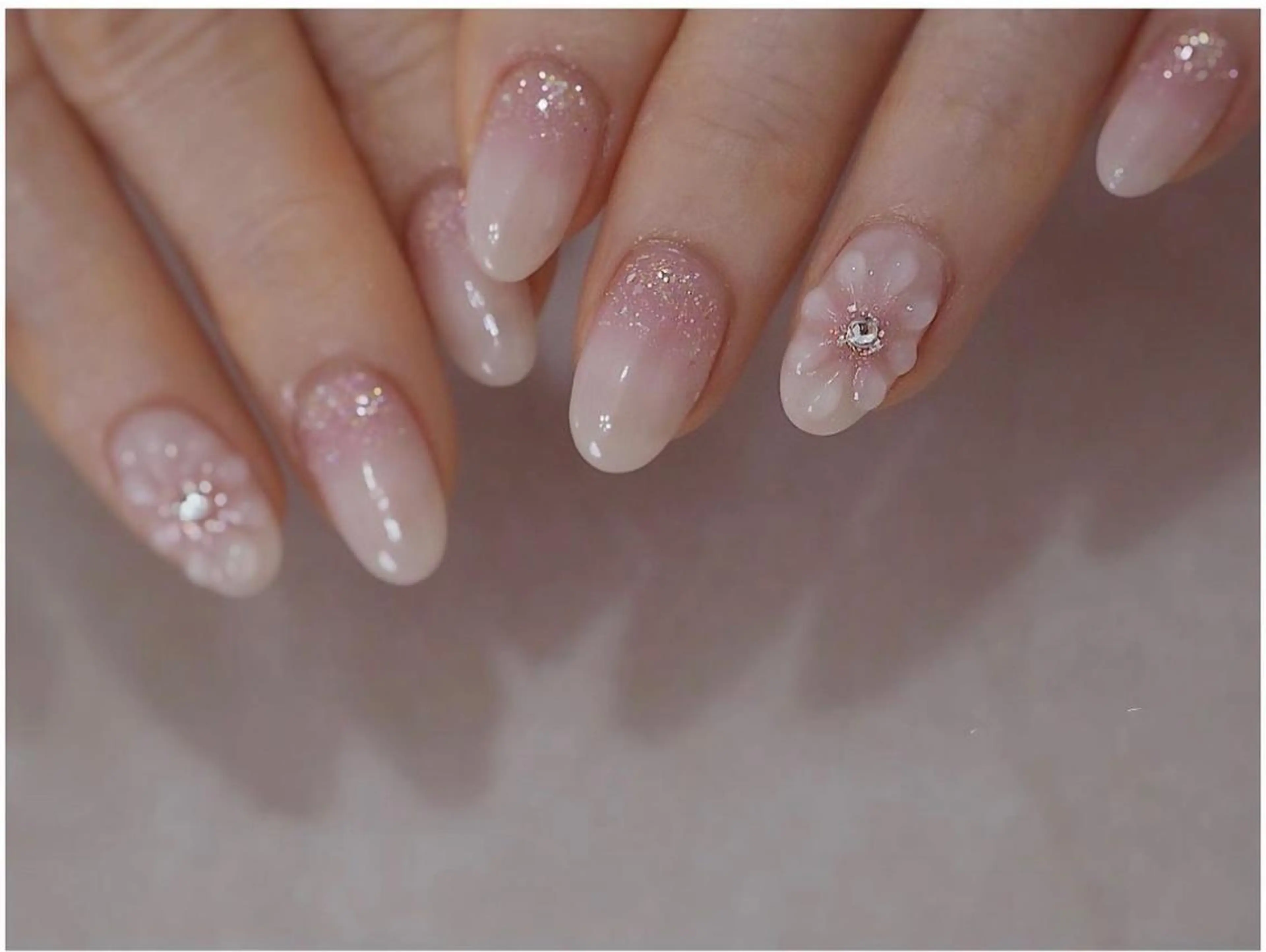 ネイル オーロラネイル チークネイル 長さ出し フレンチネイル ジェルネイル MUSES  NAIL  SALON所属・MUSES ネイルのネイルデザイン