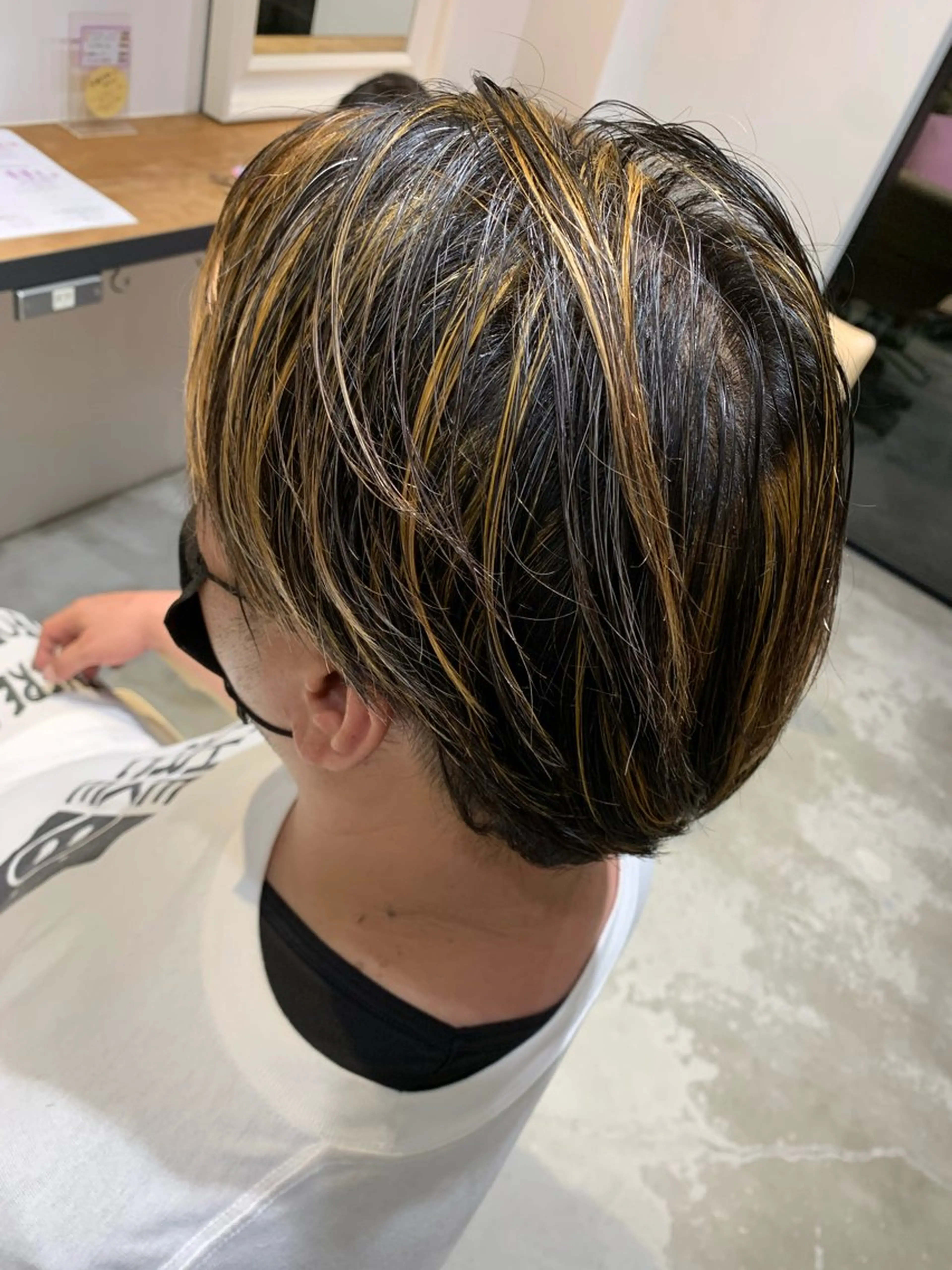 ショート カラー メンズ メンズハイライト ハイライトカラー ハイライト BEAUTY HAIR SALON OPERA所属・似合わせカット/ Rukaのヘアスタイル