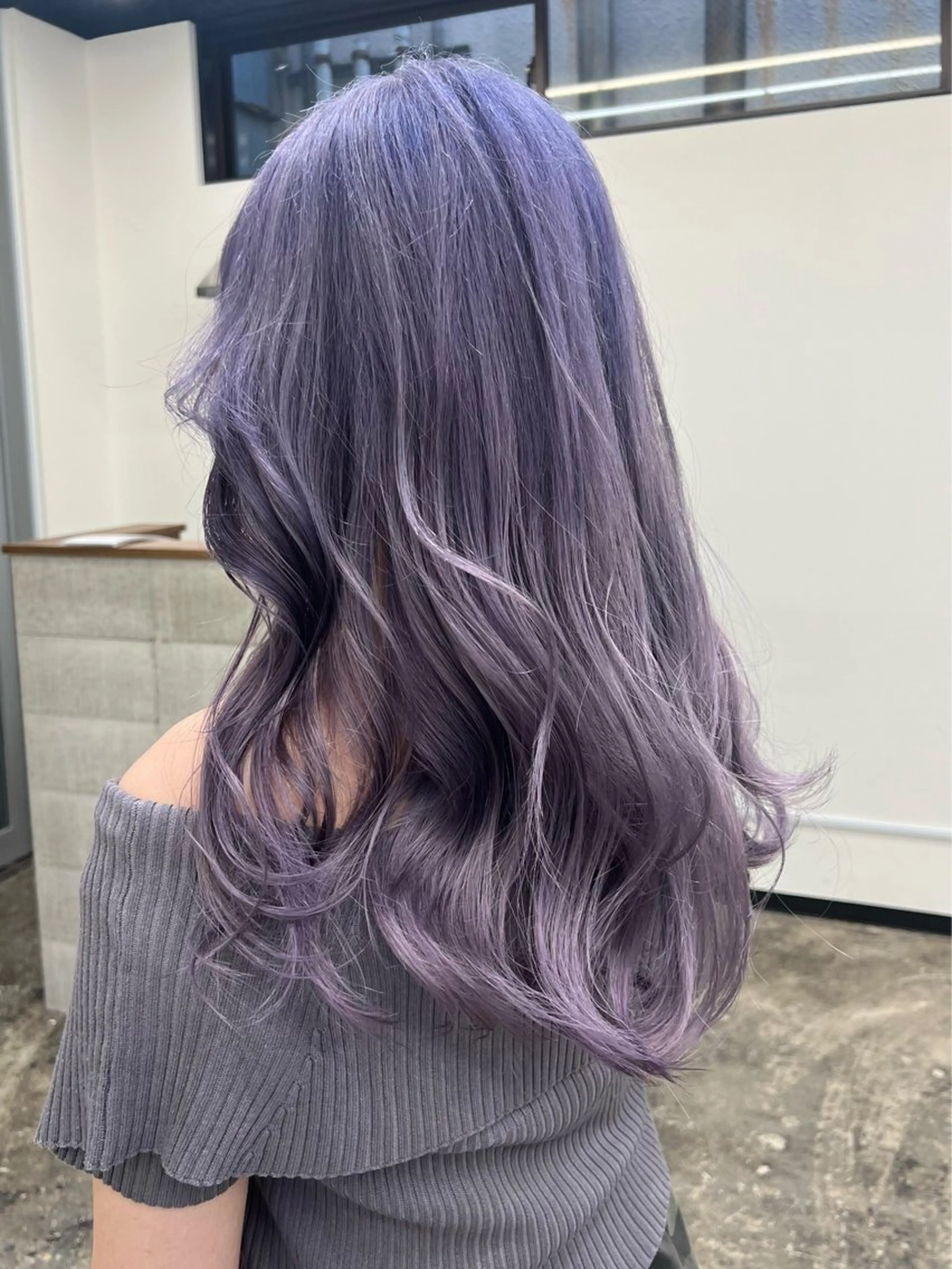 ロング カラー カット ヘアカラー 似合わせ特化 ハイトーン/増田芳樹のヘアスタイル