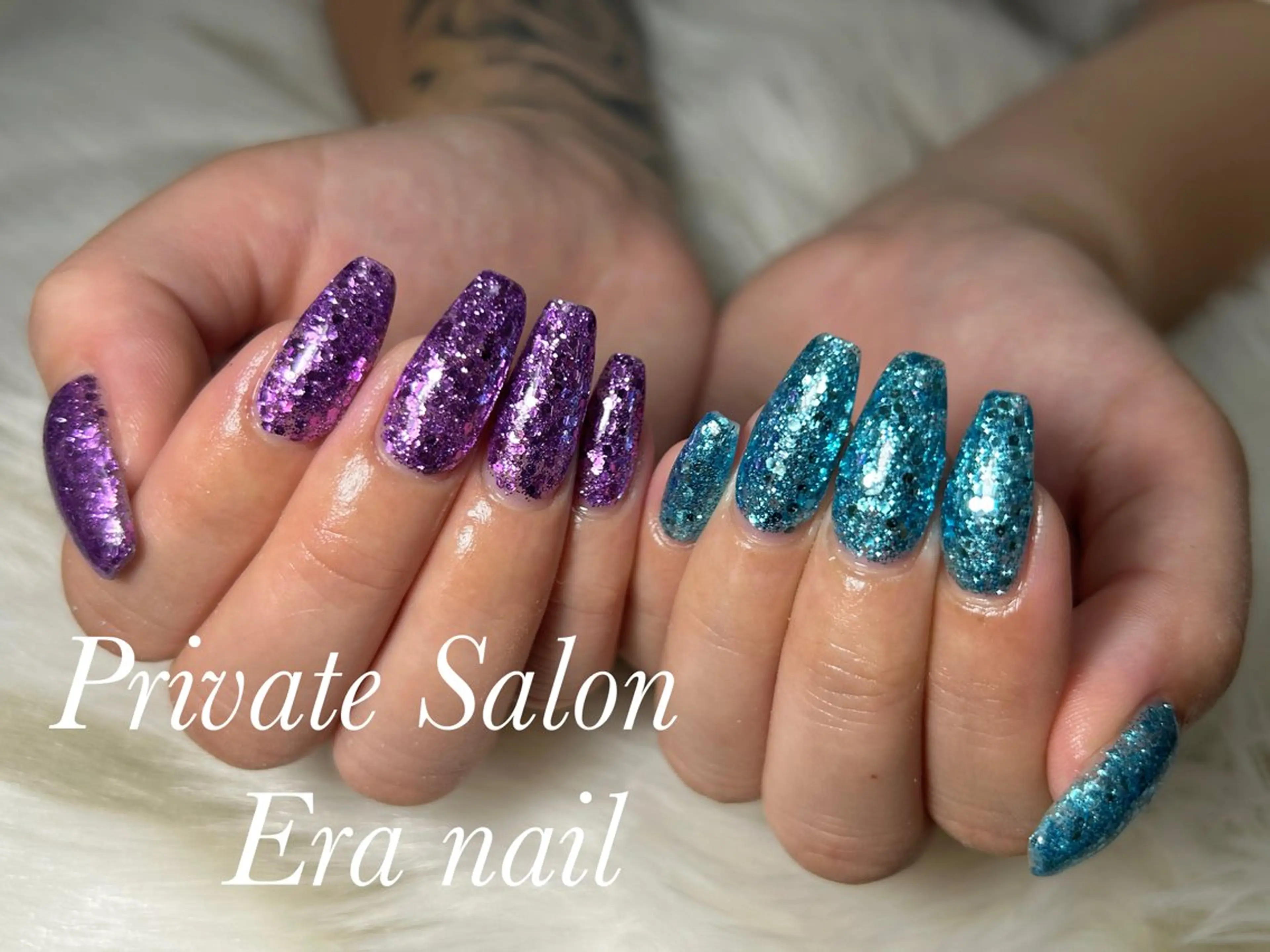 ネイル ラメ(グリッター) ワンカラーネイル ハンドネイル Era nailのネイルデザイン