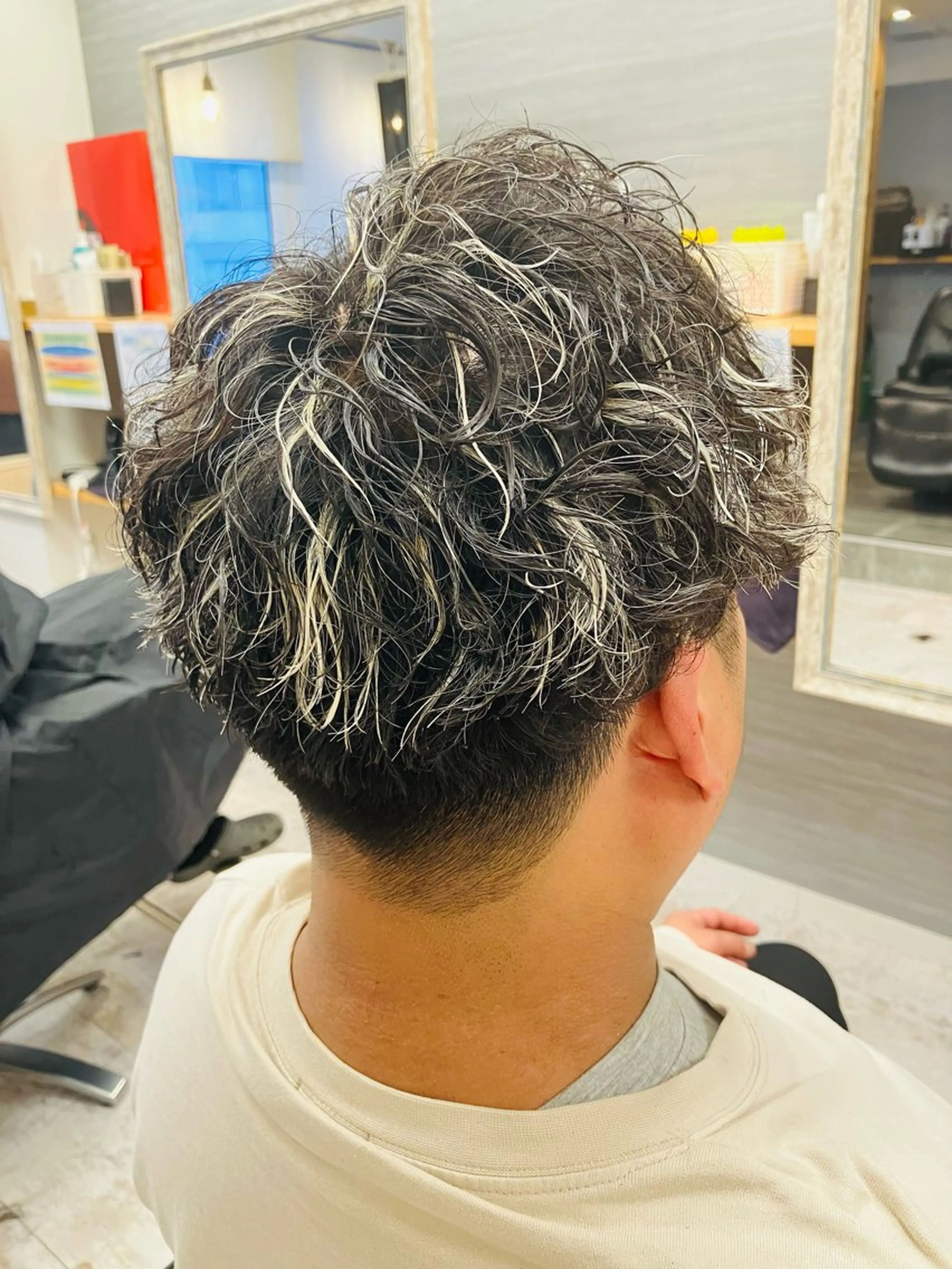 パーマ メンズ カット パーマ メンズ特化/パーマ/ フェードWATARUのヘアスタイル