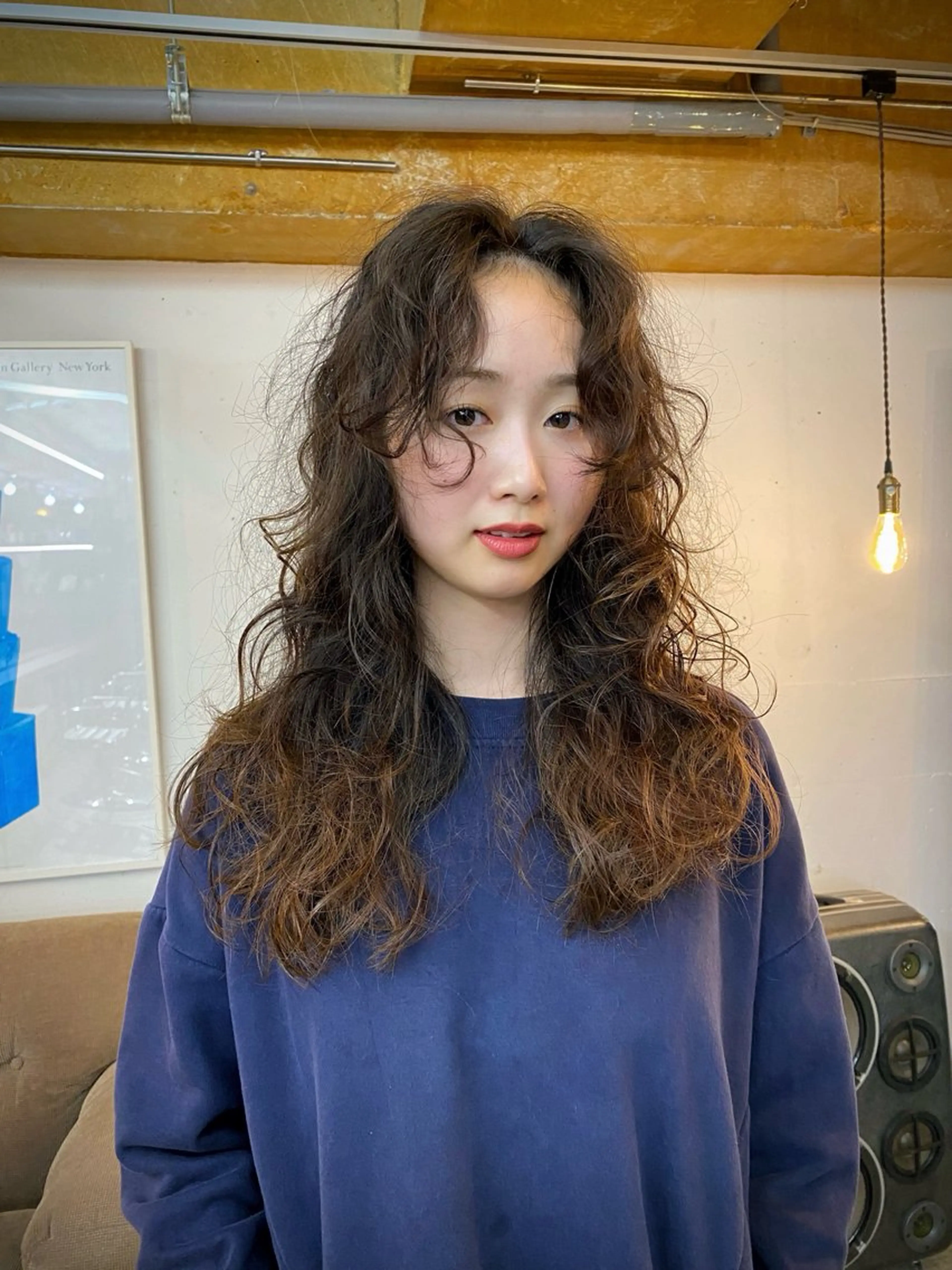 セミロング パーマ カット パーマ KEI gattacaのヘアスタイル