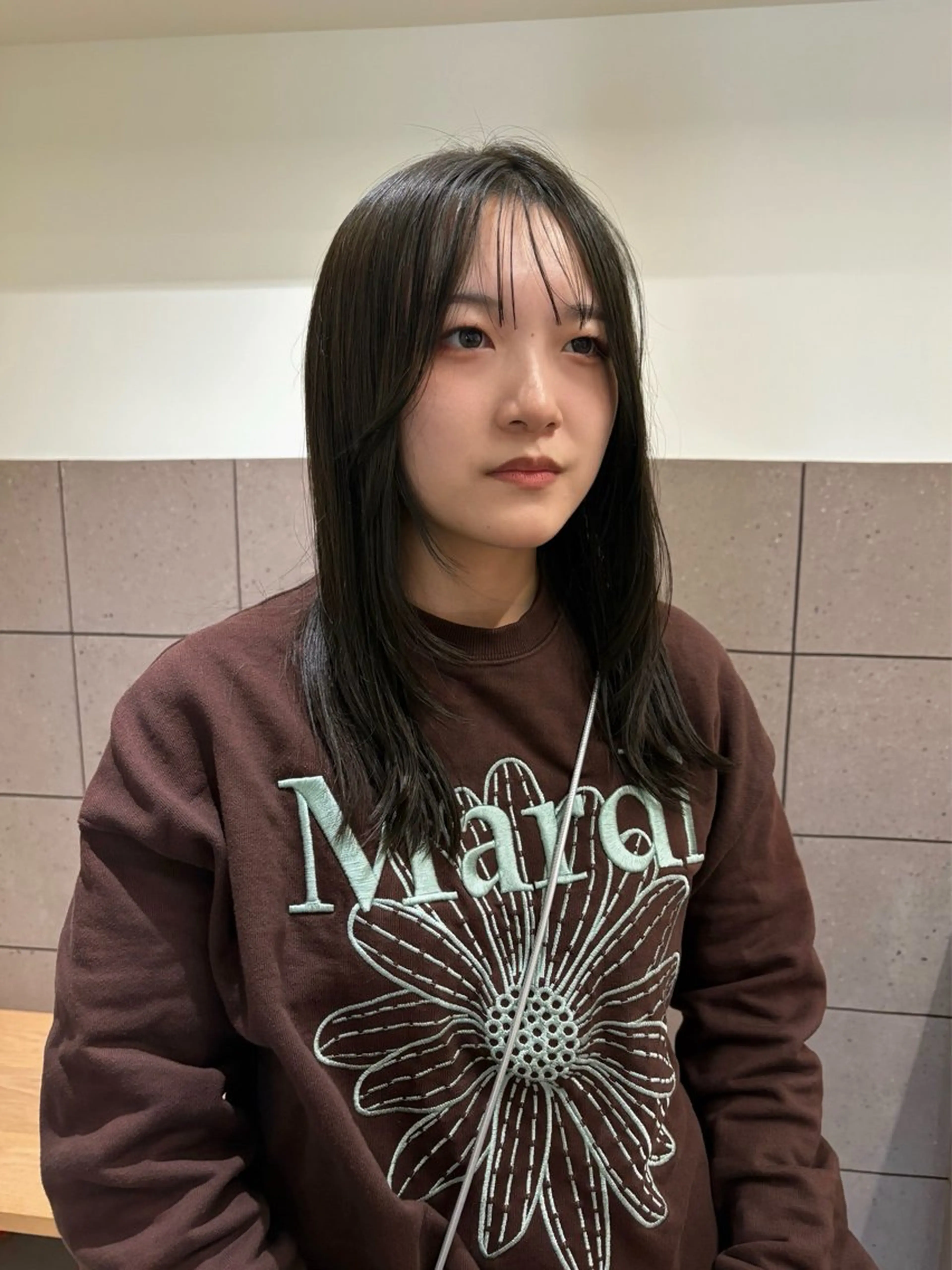 セミロング カット ヘアカラー トリートメント natsuki /HUI 金山のヘアスタイル