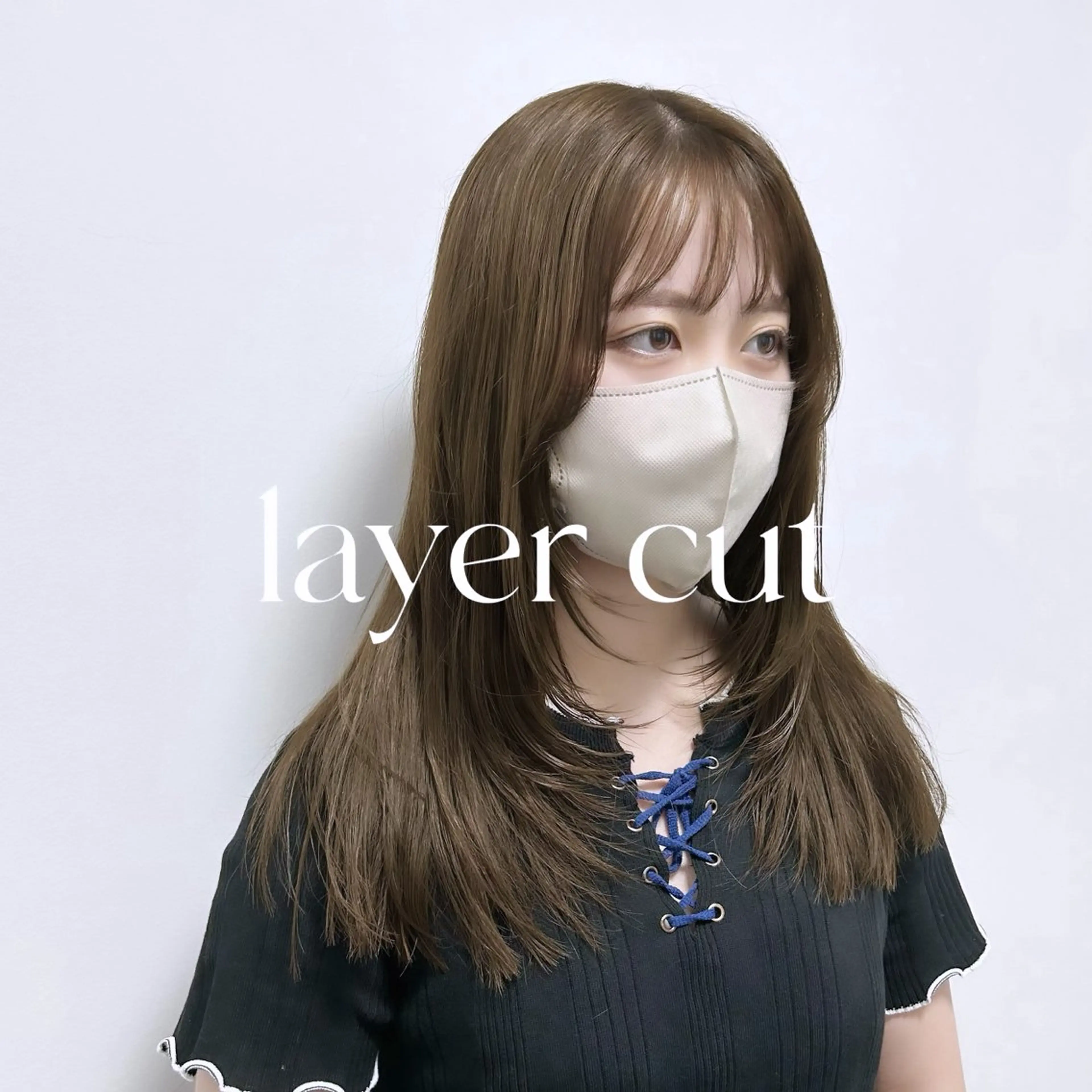 セミロング カラー 田中 励也 縮毛矯正のヘアスタイル