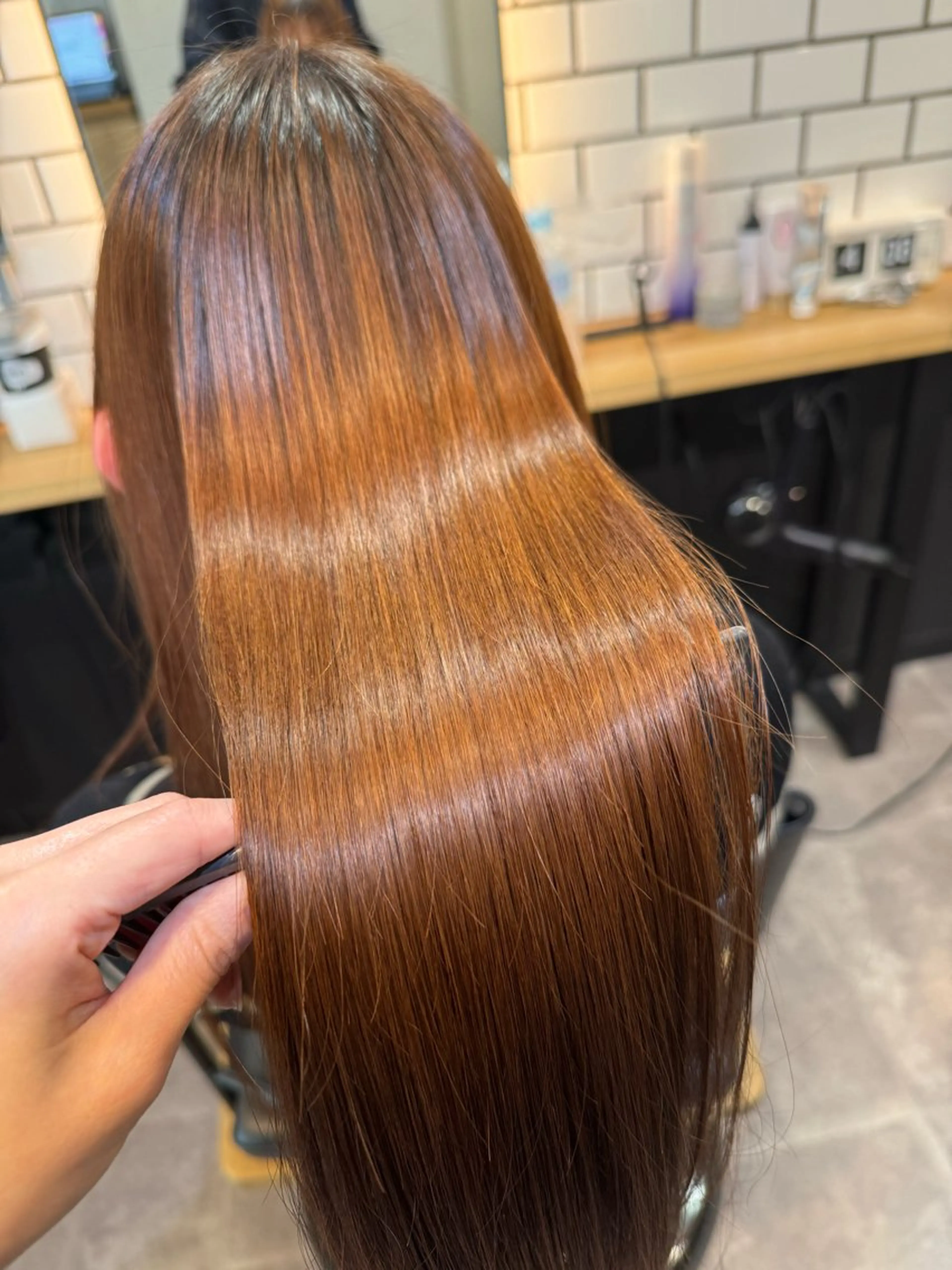 セミロング エクステ/髪質改善 艶カラー/hiraiのヘアスタイル