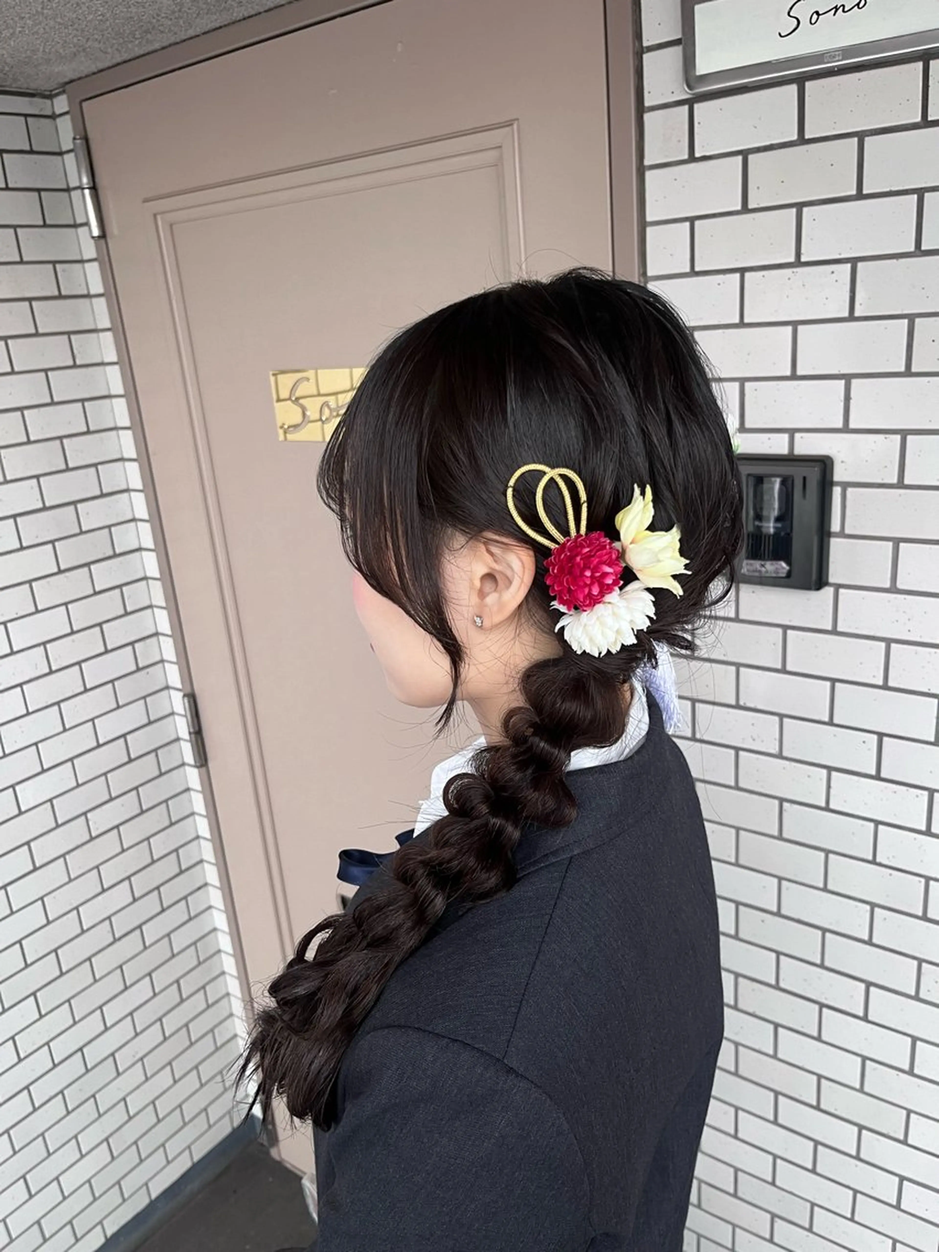 ヘアアレンジ 成人式 ヘアセット 参列 ✽ 推し活ヘア 💕ゆり🐈🐾のヘアスタイル