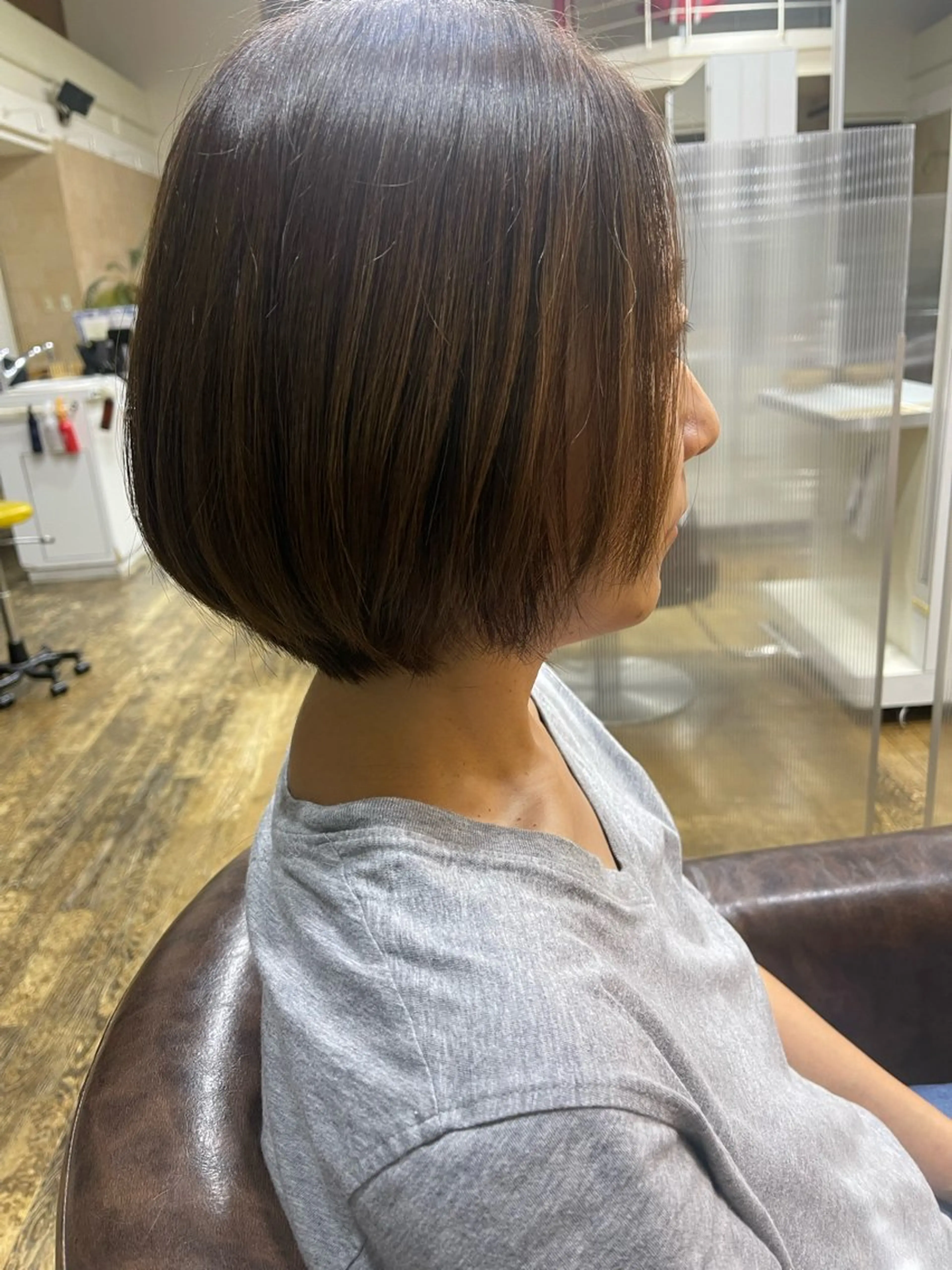ショート ボブ 顔周りカット 山本 京介のヘアスタイル