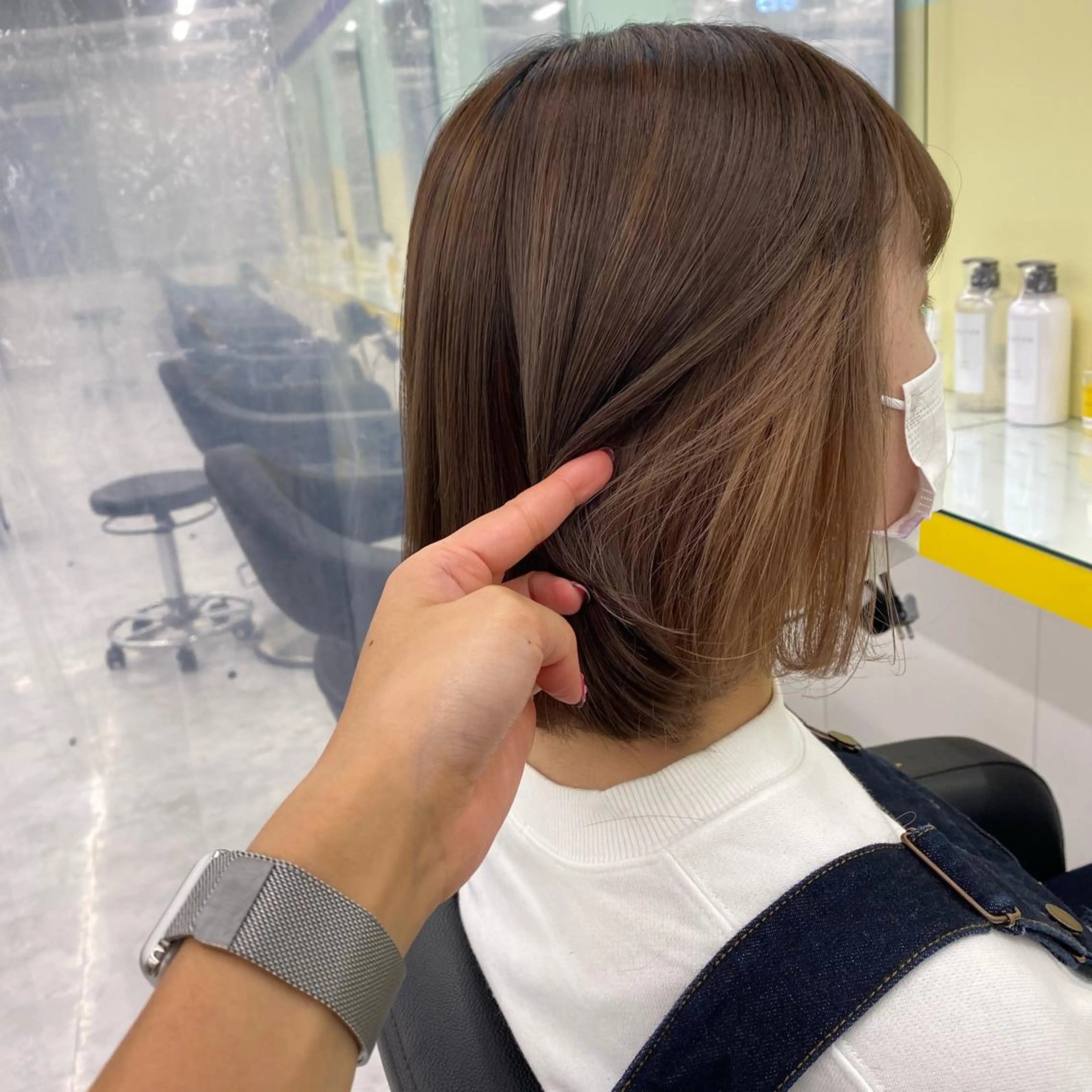 セミロング カラー ヘアアレンジ ヘアカラー トリートメント GOTODAY shair salon 横浜mare店所属・透明感抜群カラー mai🍑♡のヘアスタイル