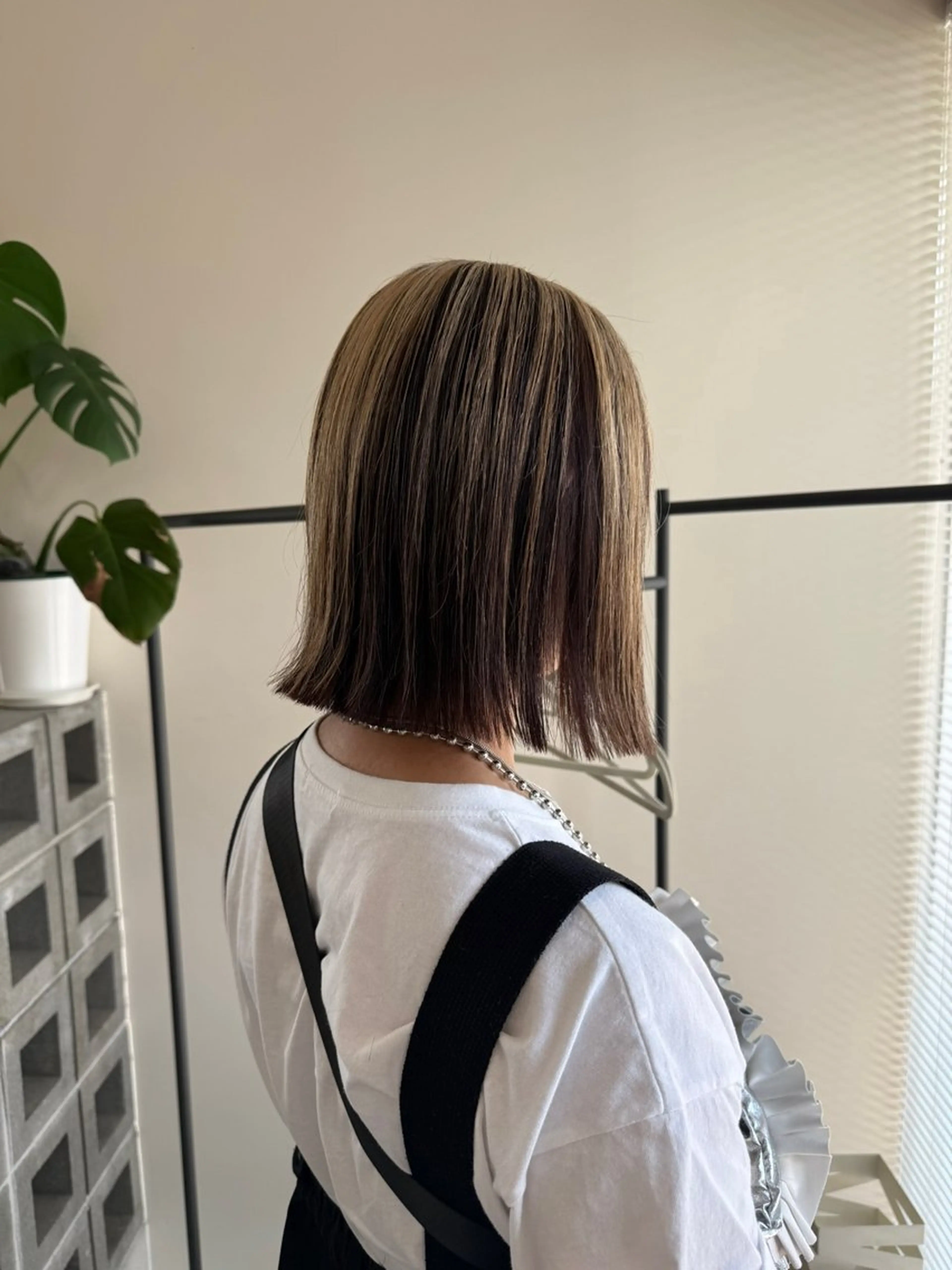 ミディアム カラー カット ヘアカラー 北村 寧々果のヘアスタイル