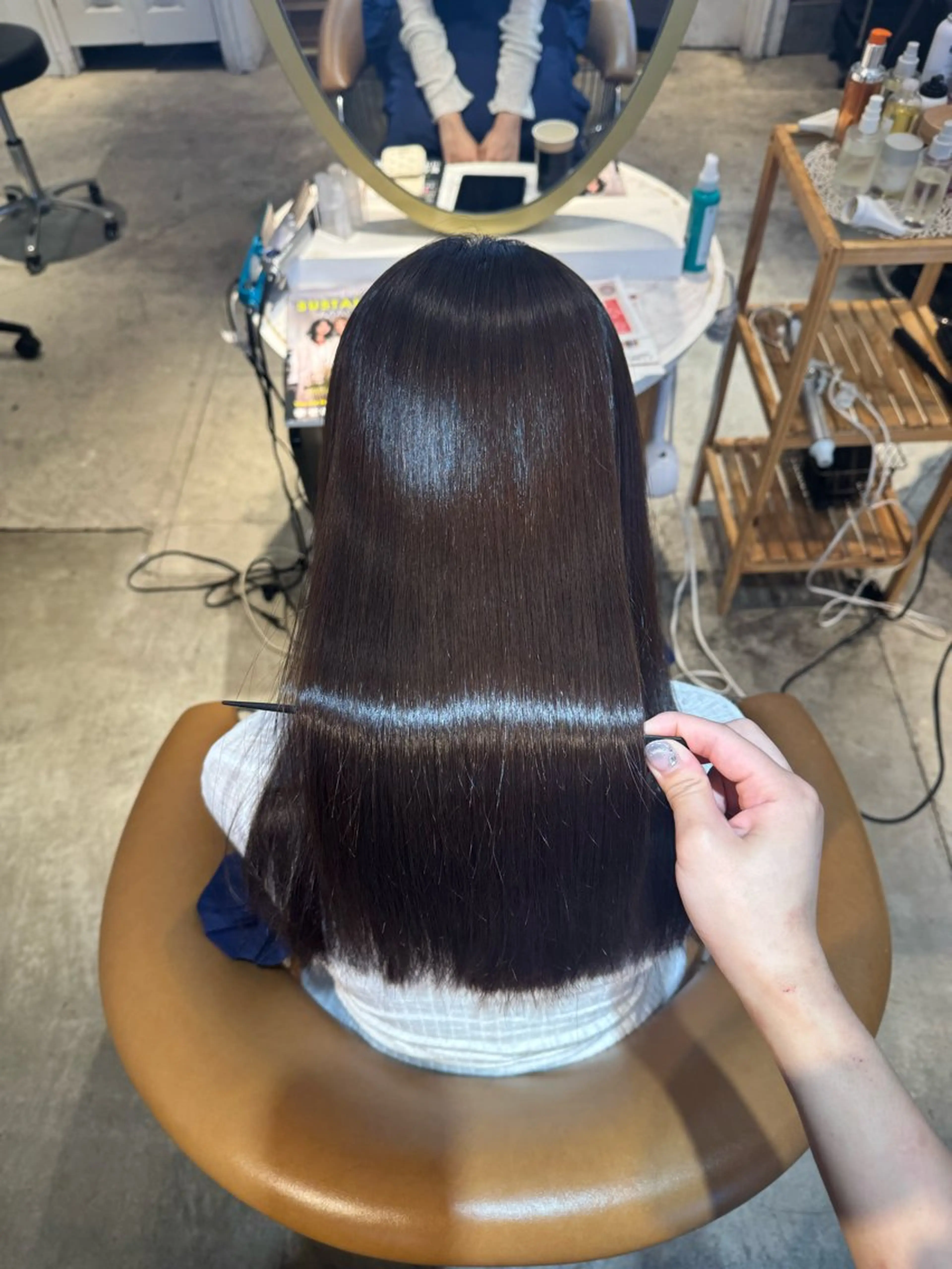 ロング 髪質改善 韓国風ヘア レイヤーカット 縮毛矯正 カット ヘアカラー トリートメント ヘアセット 髪質改善/ボブ /韓国/erikoのヘアスタイル