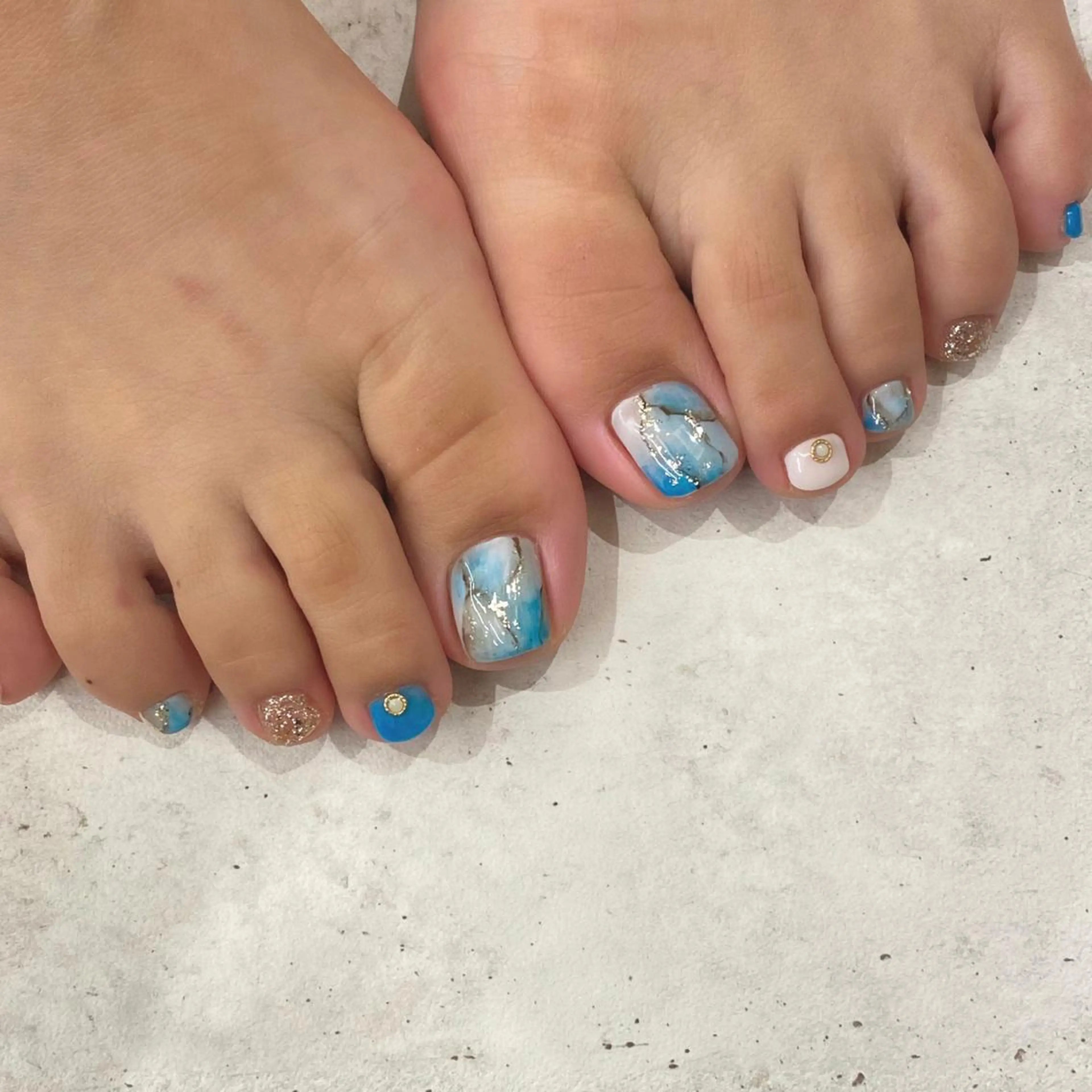 ネイル フットネイル Yuriko Omi パラジェル/渋谷のネイルデザイン