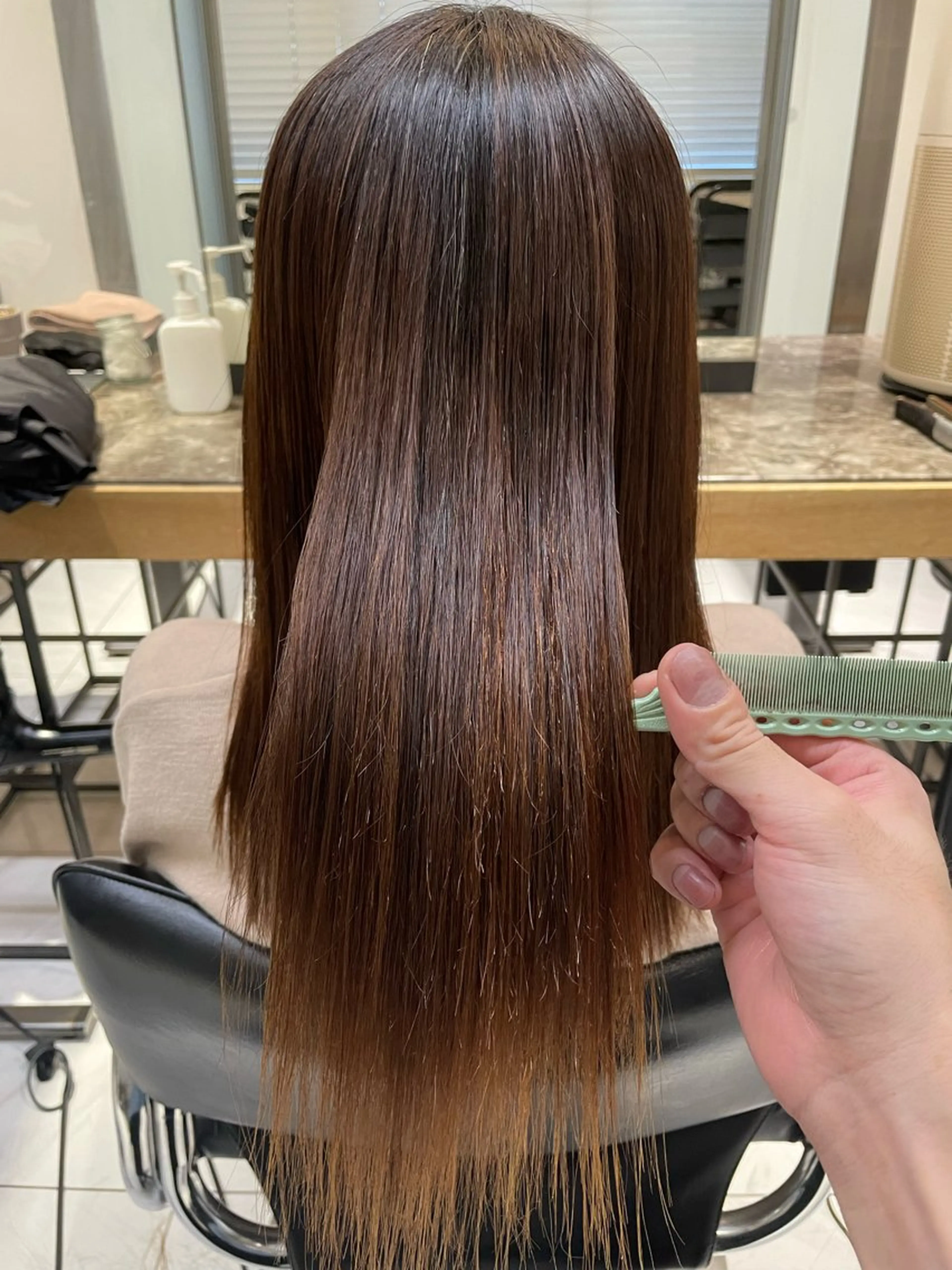 ロング カット 縮毛矯正 トリートメント 🦕小林 大地🦕のヘアスタイル
