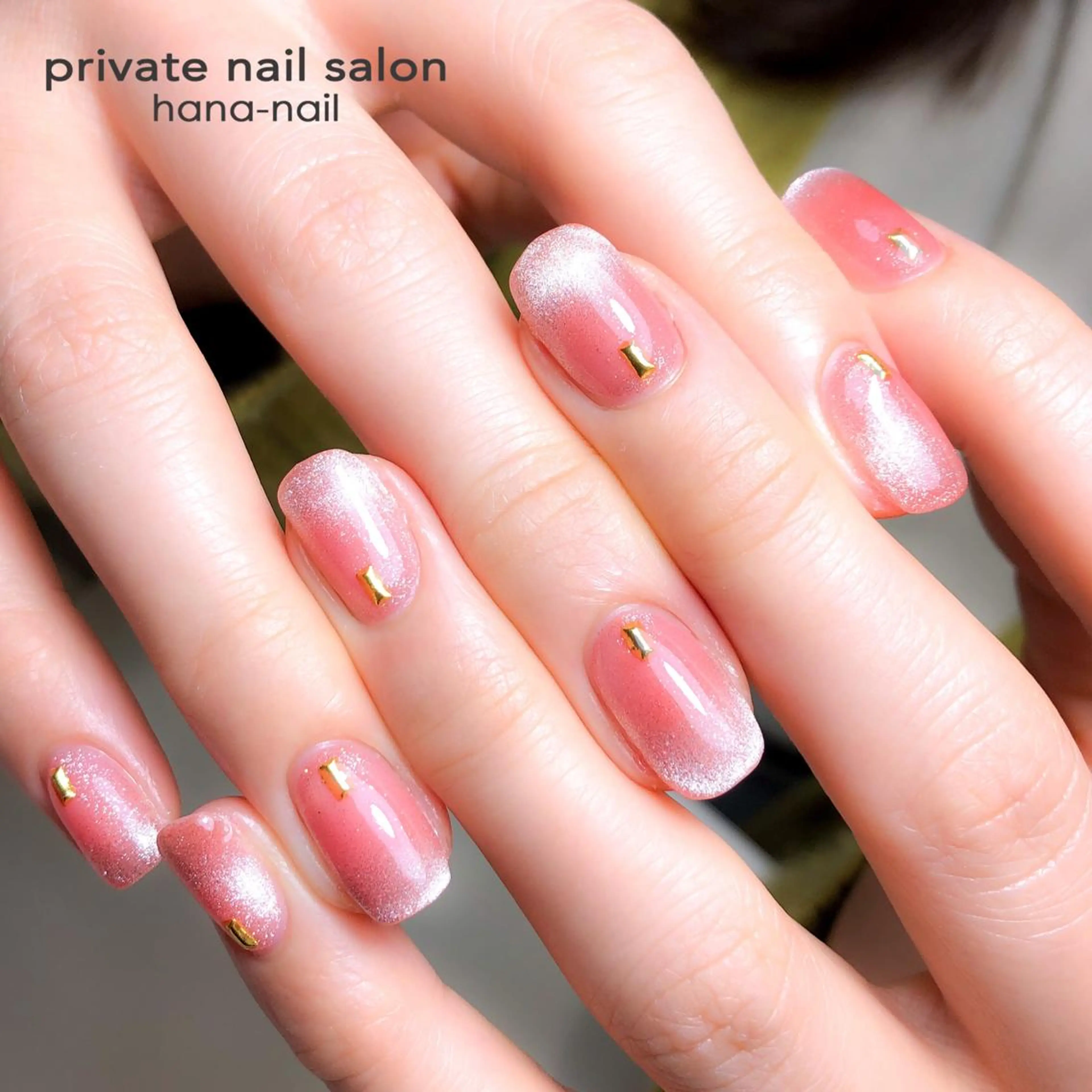 ネイル マグネットネイル ワンカラーネイル HANA-NAILハナネイル福山所属・Kao hana-nailのネイルデザイン