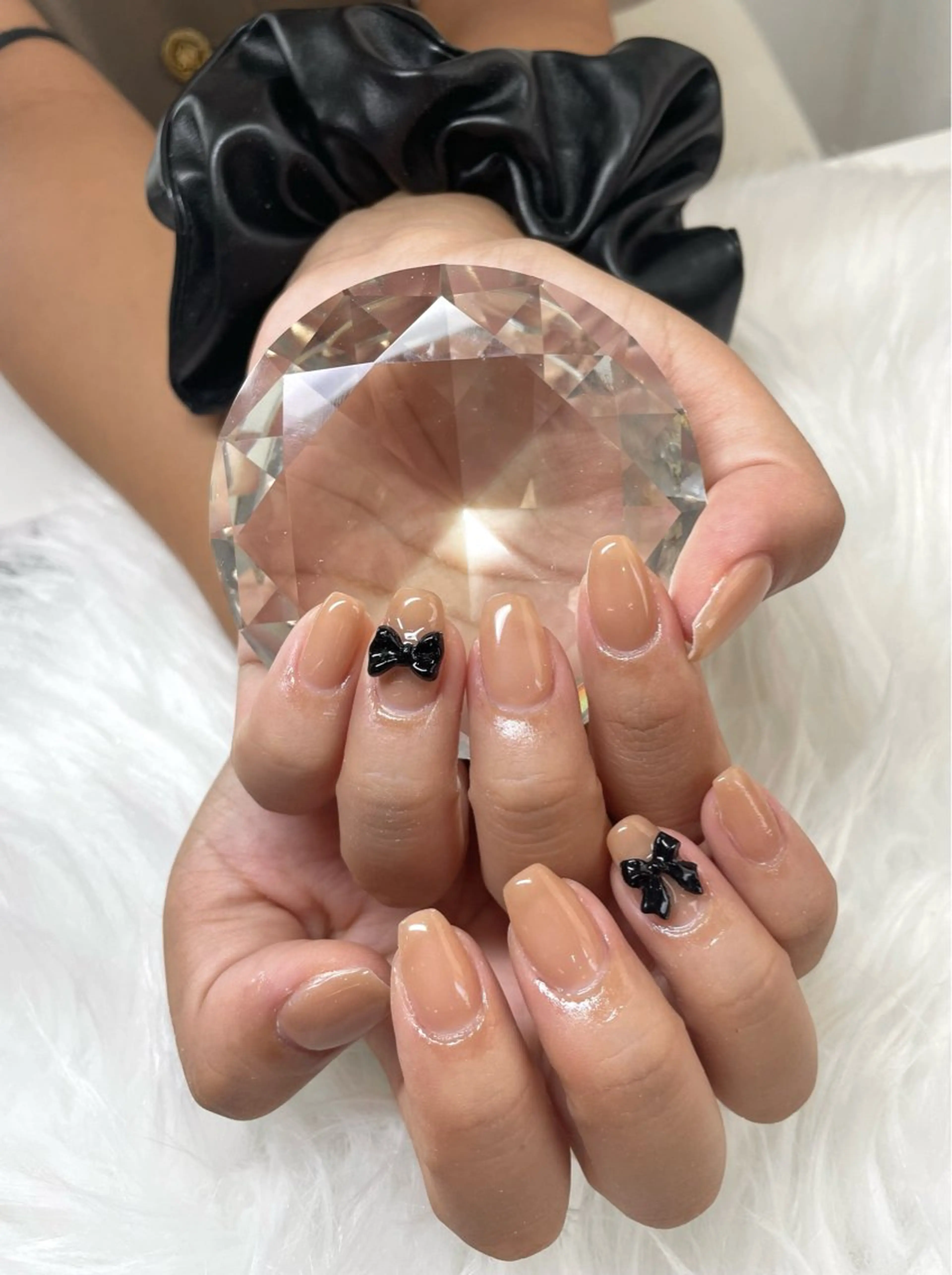 ネイル ブラウン ハンドネイル e-up by boss所属・e-up nail Arisaのネイルデザイン