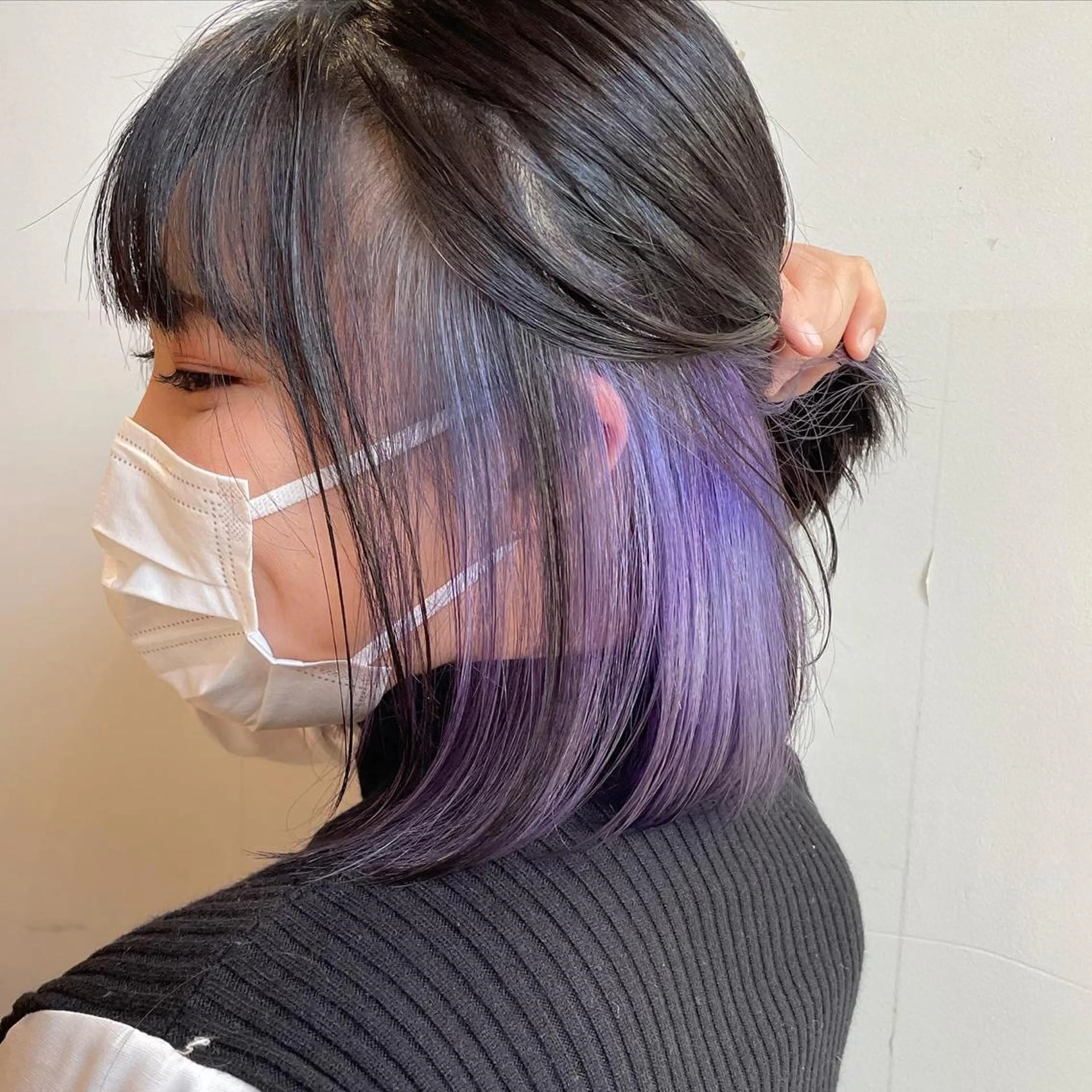 ミディアム カラー ベージュカラー 透明感カラー グレージュ ボブ ヘアカラー トリートメント レイヤー専門家 ダブルカラー修のヘアスタイル