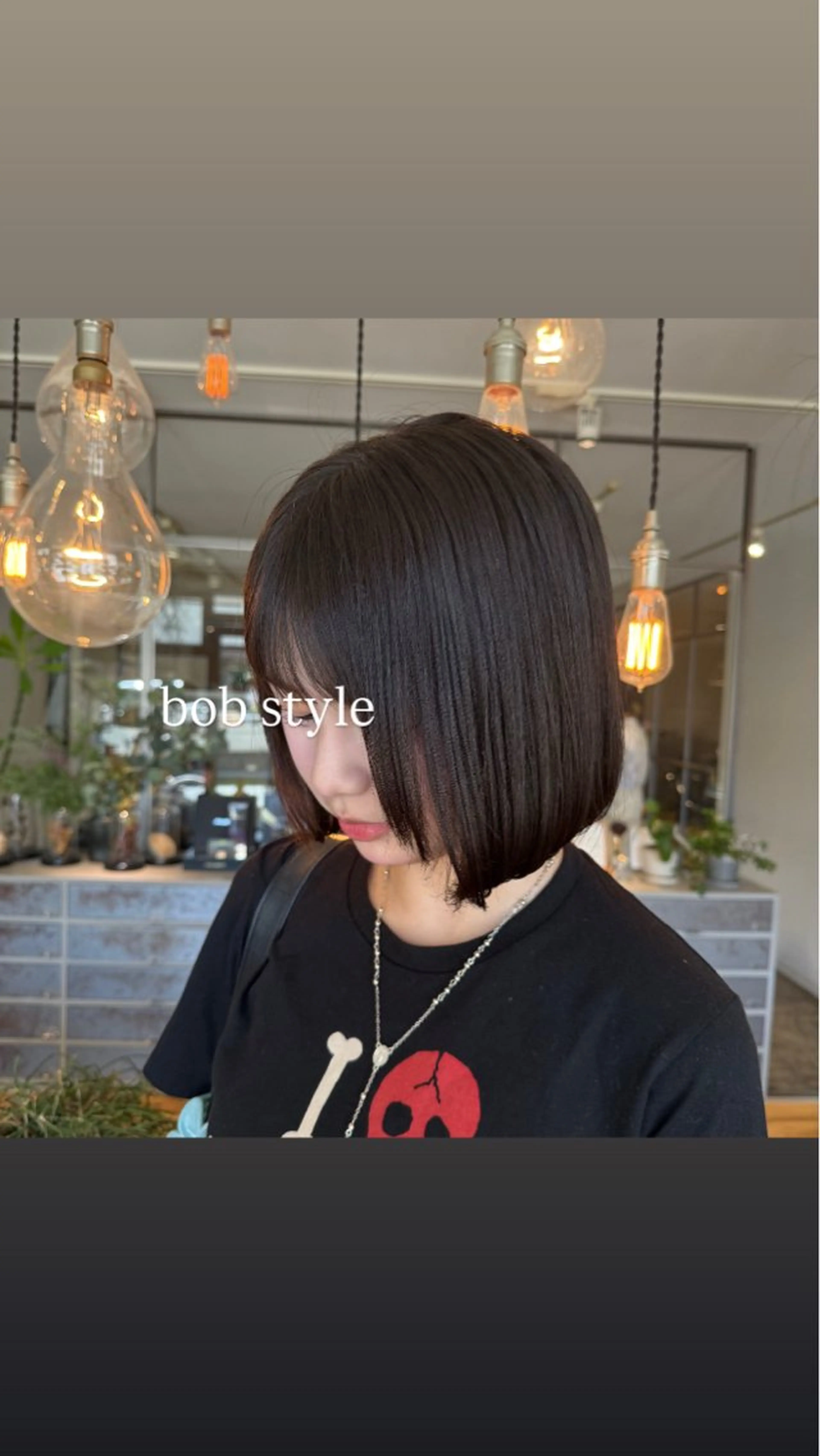 ショート ヘアアレンジ ボブ 飯島 美海のヘアスタイル