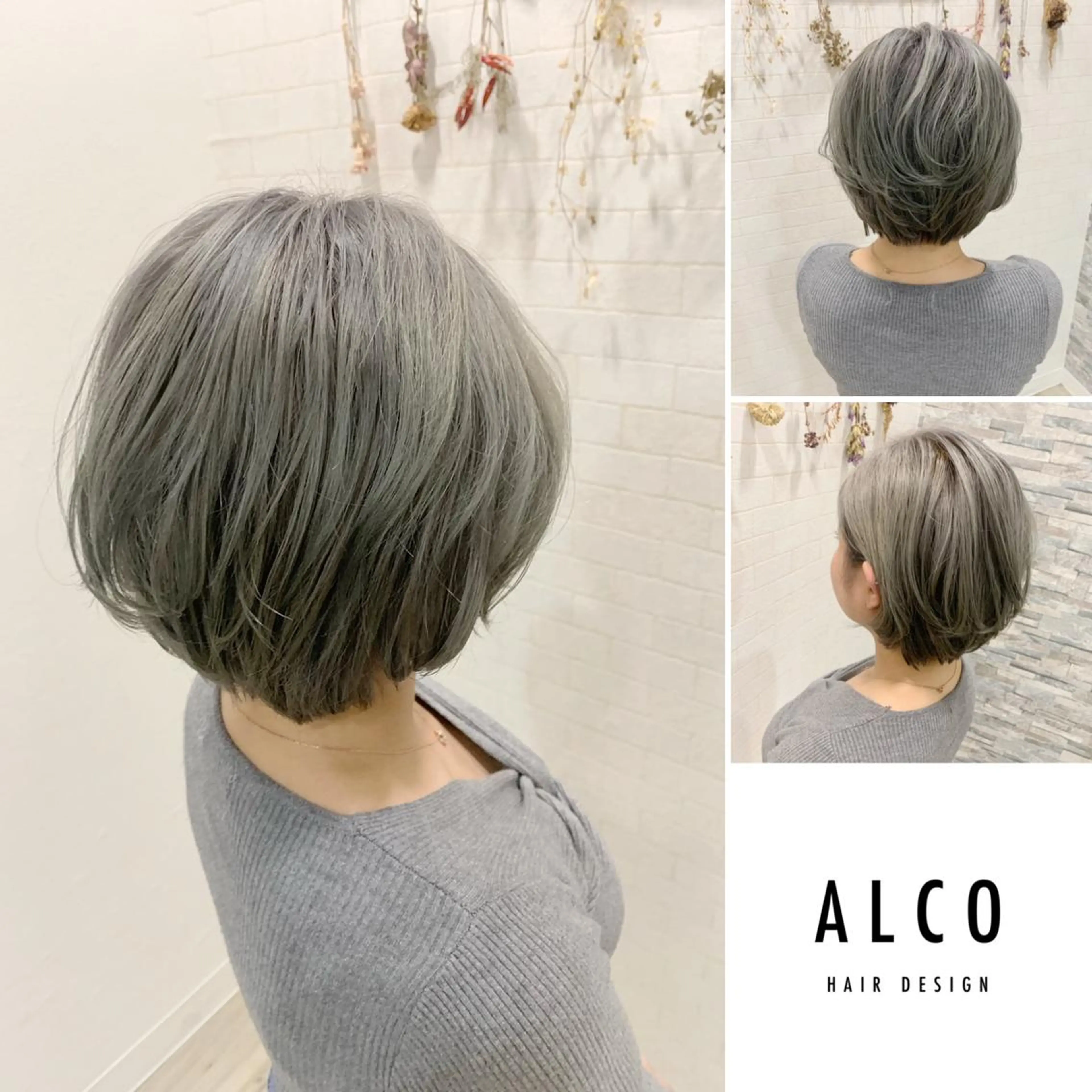 ショート カラー カット ヘアカラー トリートメント ワタイショウタ 髪質改善✨アイブロウのヘアスタイル