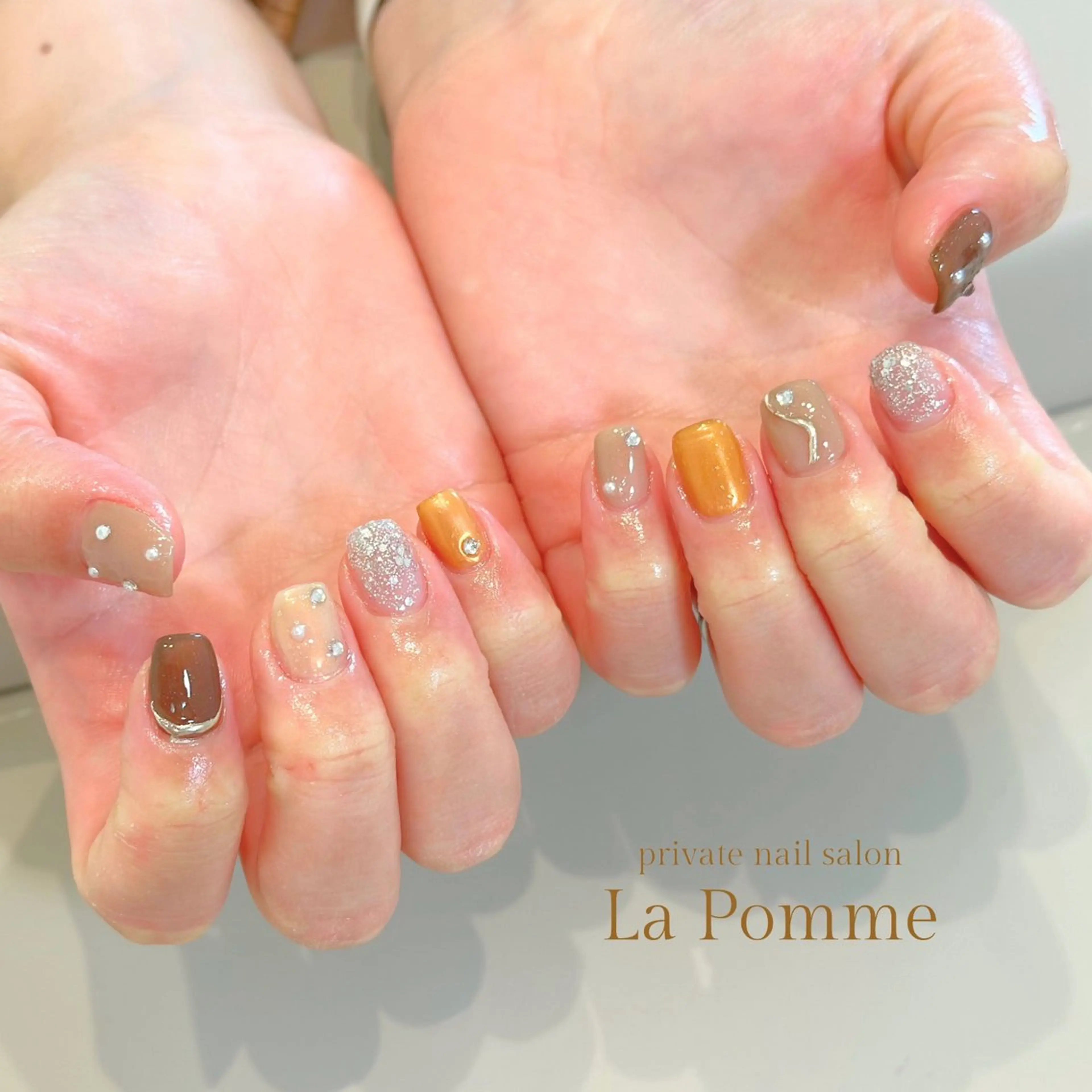 ネイル ハンドネイル nail salon La Pommeのネイルデザイン