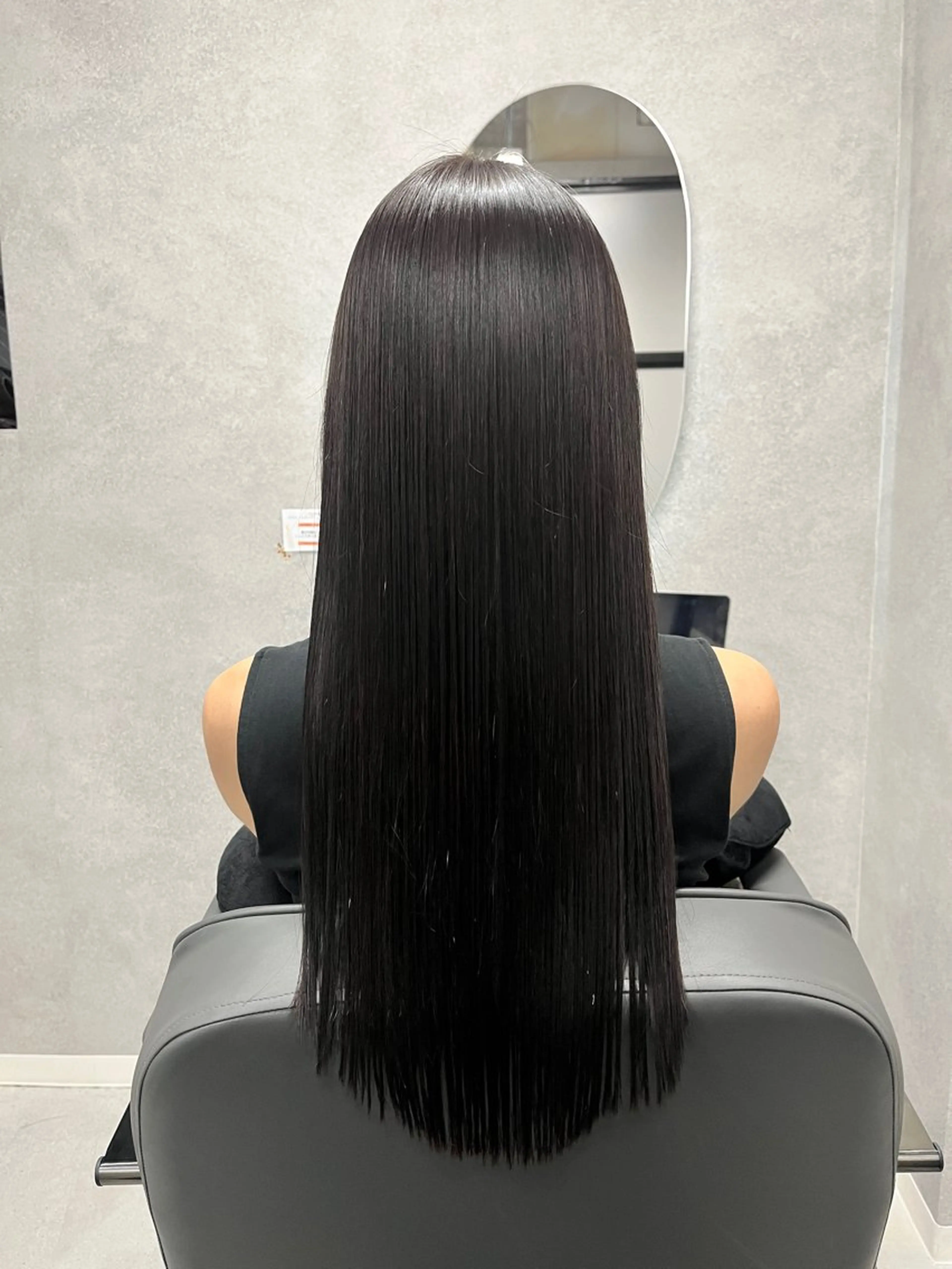 ロング 縮毛矯正 縮毛矯正/透明感 グレージュ/辻部雅人のヘアスタイル