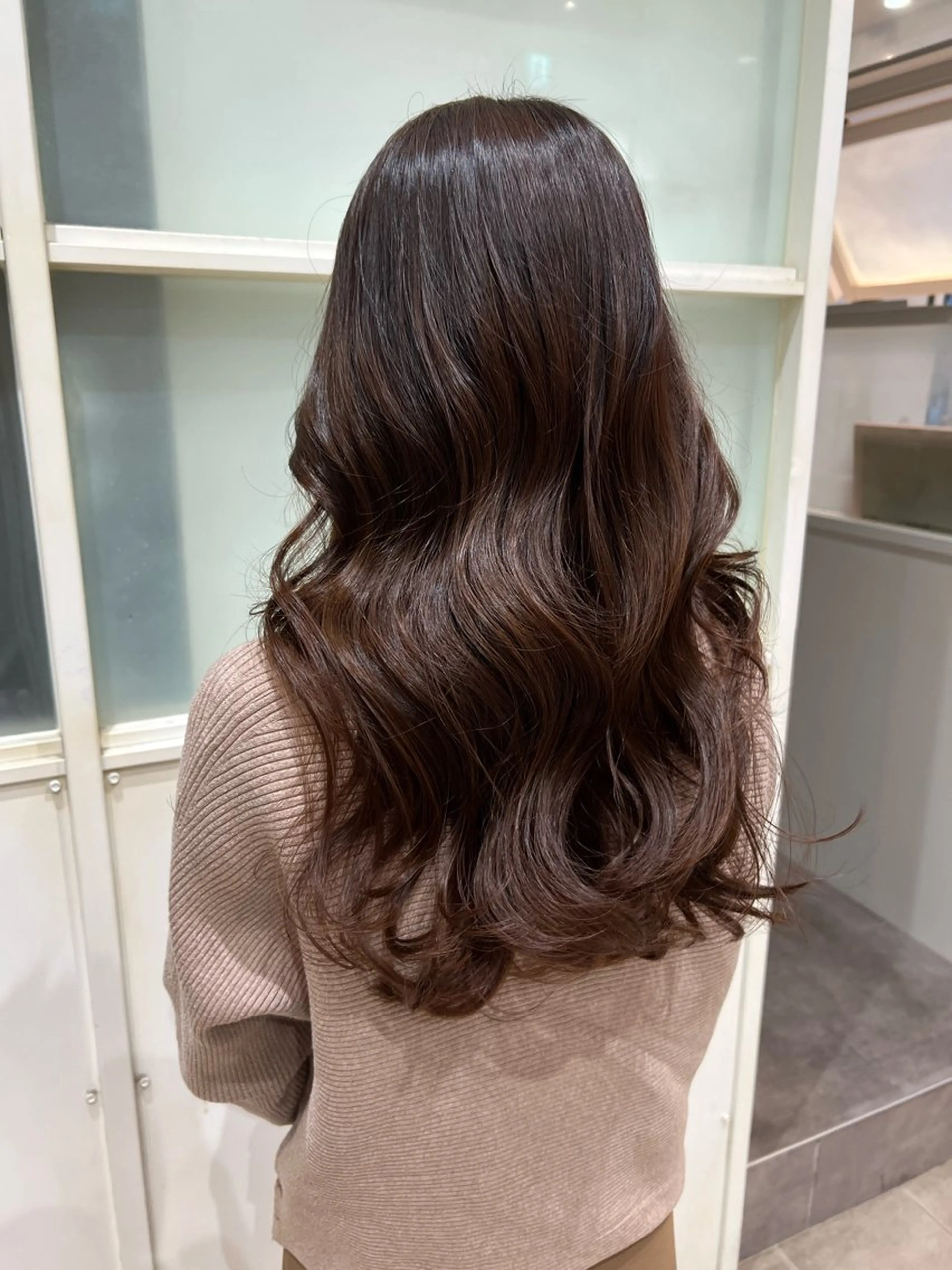 ロング カラー ブラウンカラー レイヤーカット カット ヘアカラー 🫧Ai/ ロロネー森ノ宮💖のヘアスタイル