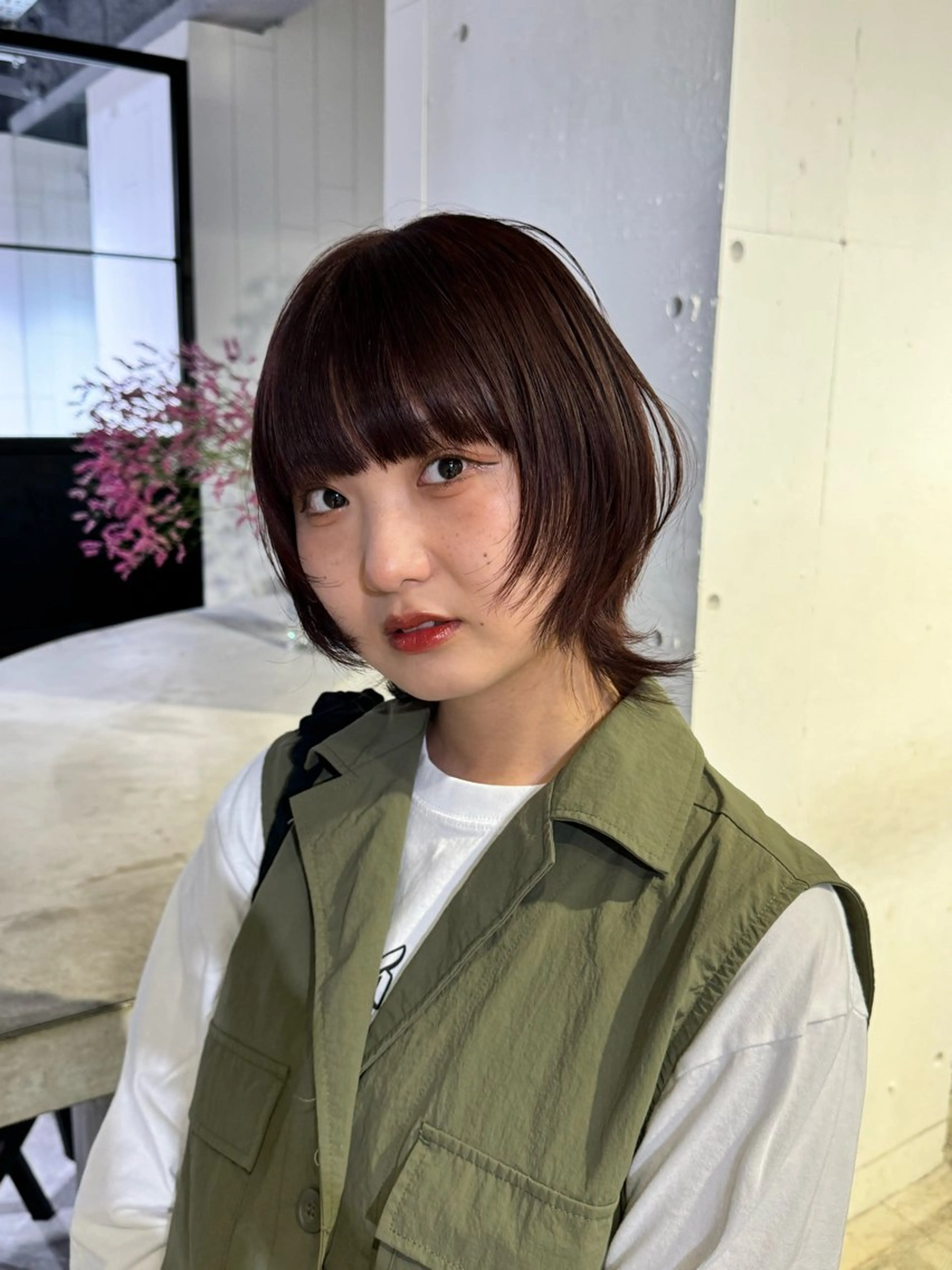 カラー ALBUM池袋店所属・レイヤー💚ショート なかむらるか🐬💞のヘアスタイル