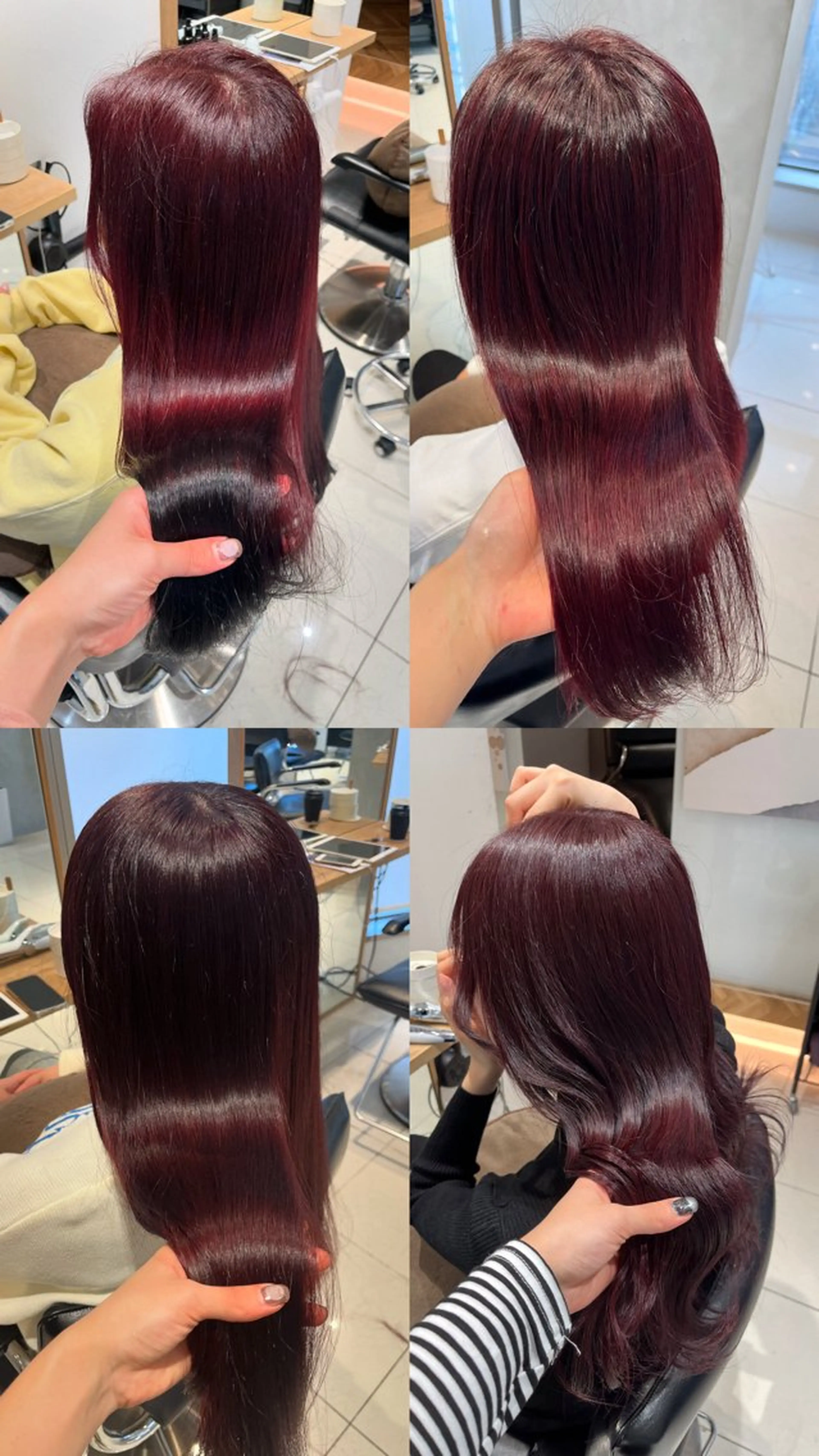 セミロング ヘアカラー トリートメント ヘアセット 艶髪/暖色カラー/ ◎RUKI.のヘアスタイル