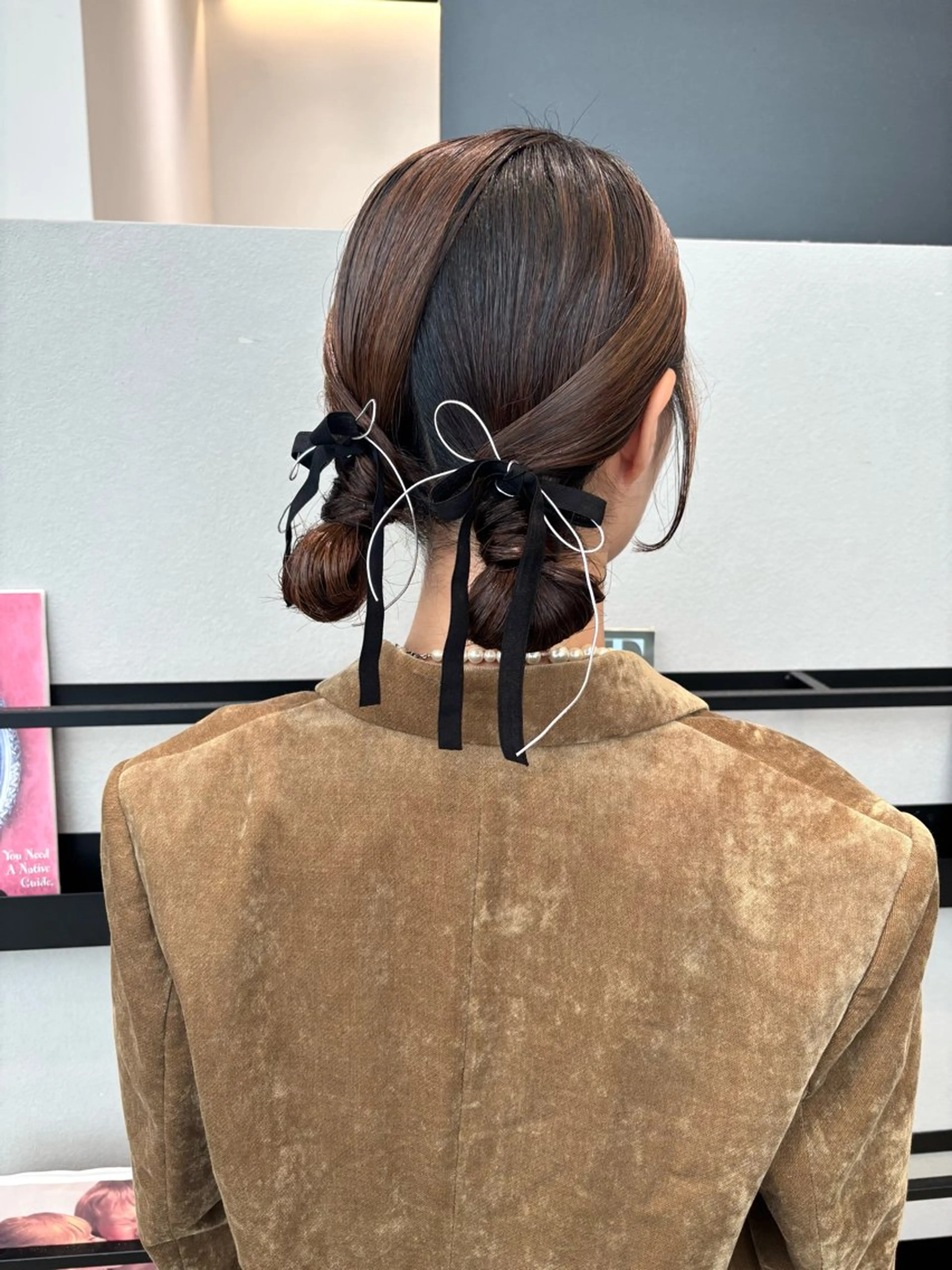 ミディアム ヘアアレンジ 結婚式・ブライダル ヘアセット 透明感カラー/ レイヤーkotonoのヘアスタイル