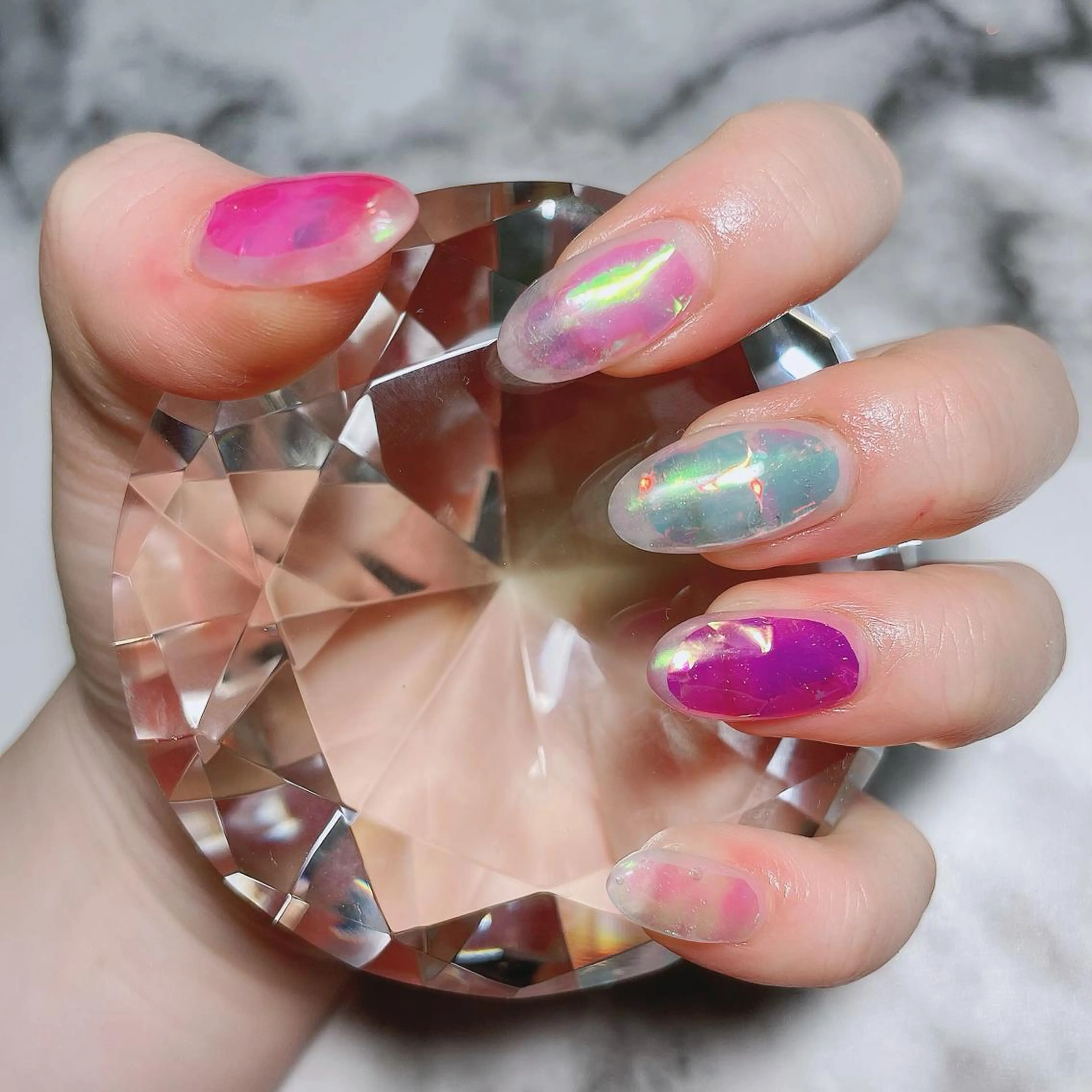 ネイル オーロラネイル Kayo nailのネイルデザイン