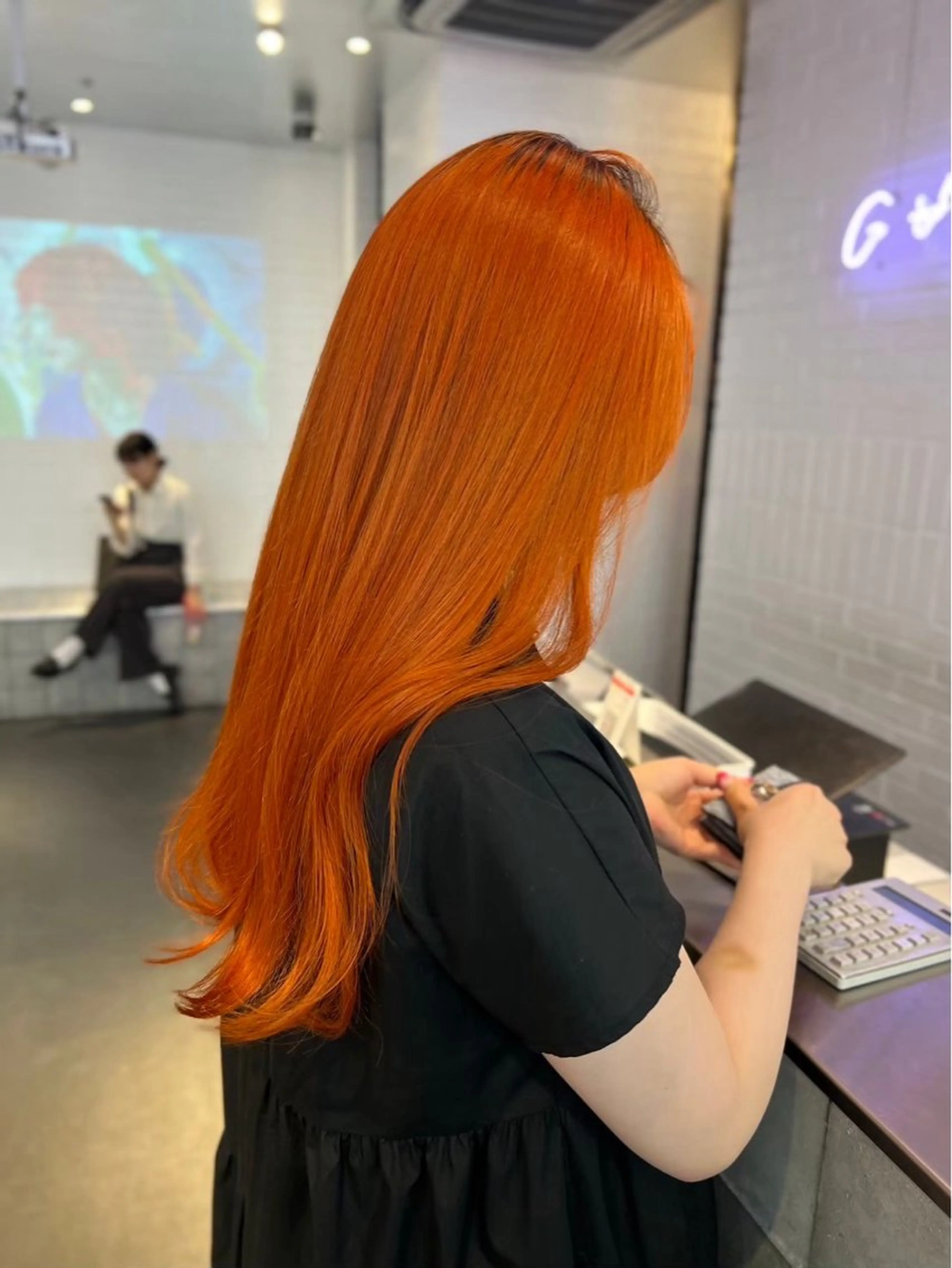 ロング カラー ヘアアレンジ ヘアカラー GAME by AlanSmithee 原宿所属・🎀韓国ハイトーン saya🎀💜のヘアスタイル