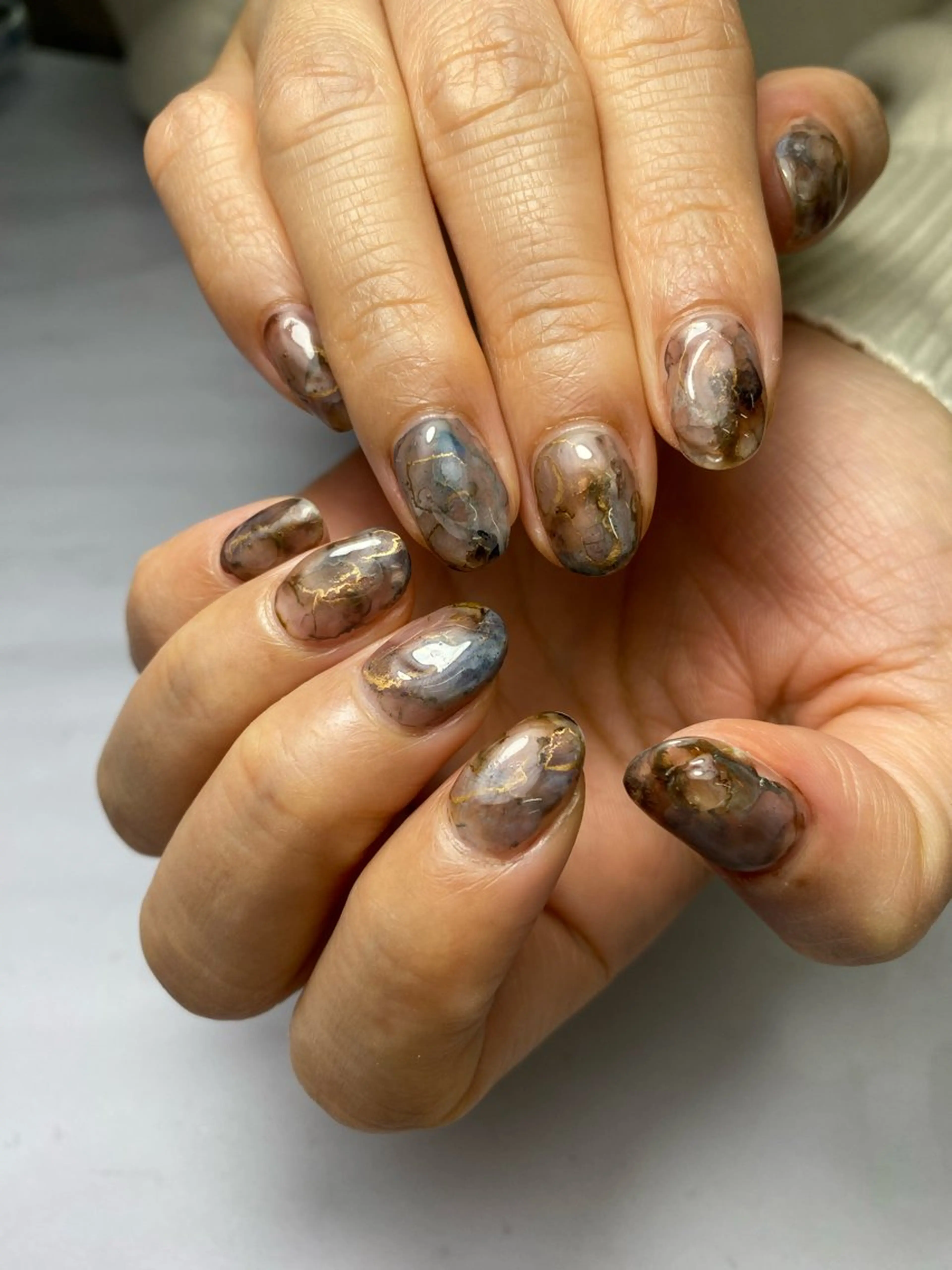 ネイル ジェルネイル マグネットネイル 持ち込み ニュアンスネイル ワンカラーネイル ハンドネイル 草加ニュアンスネイル 🌚hersのネイルデザイン