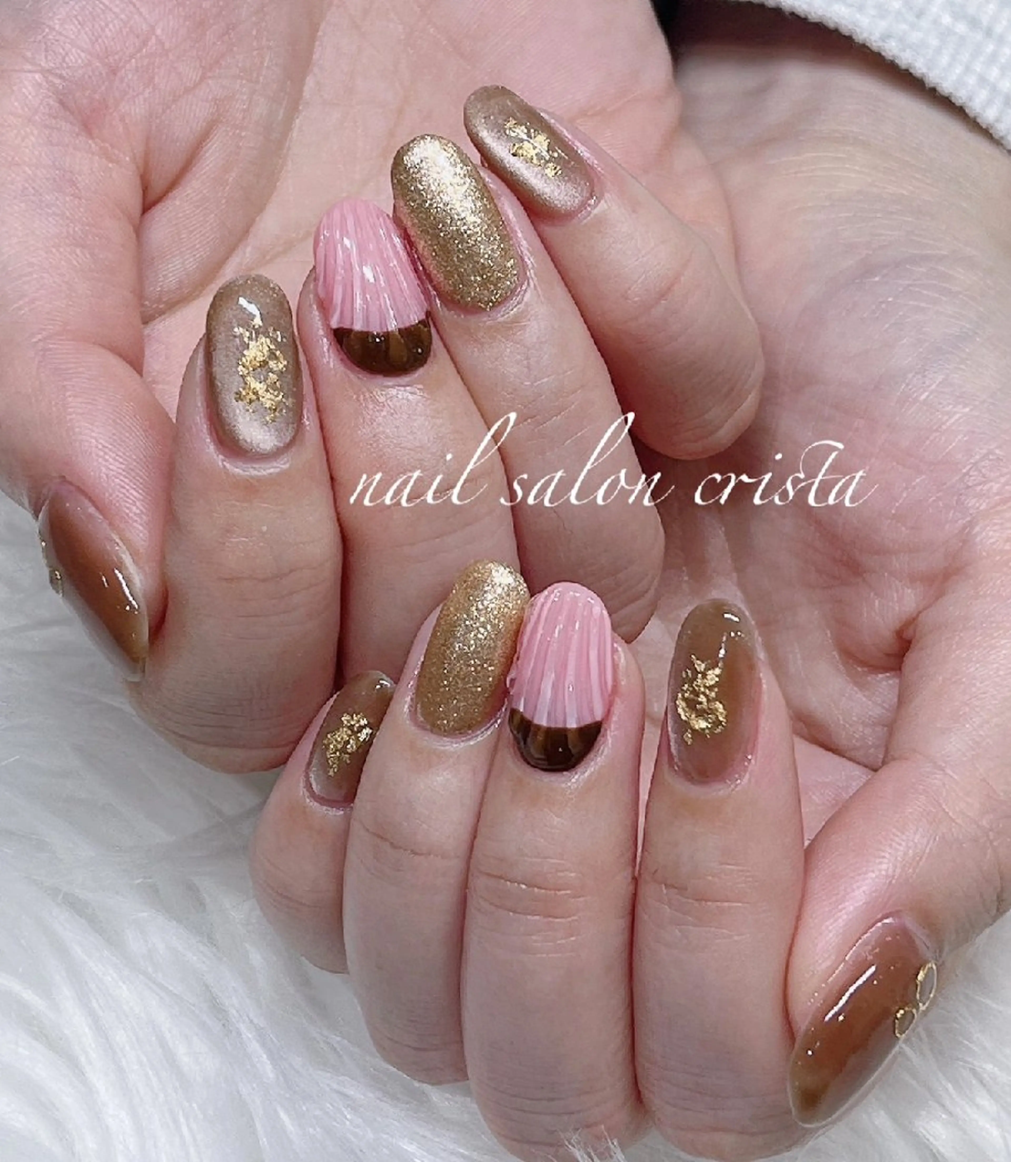 ネイル バレンタイン ハンドネイル NaiI Salon CRISTAのネイルデザイン