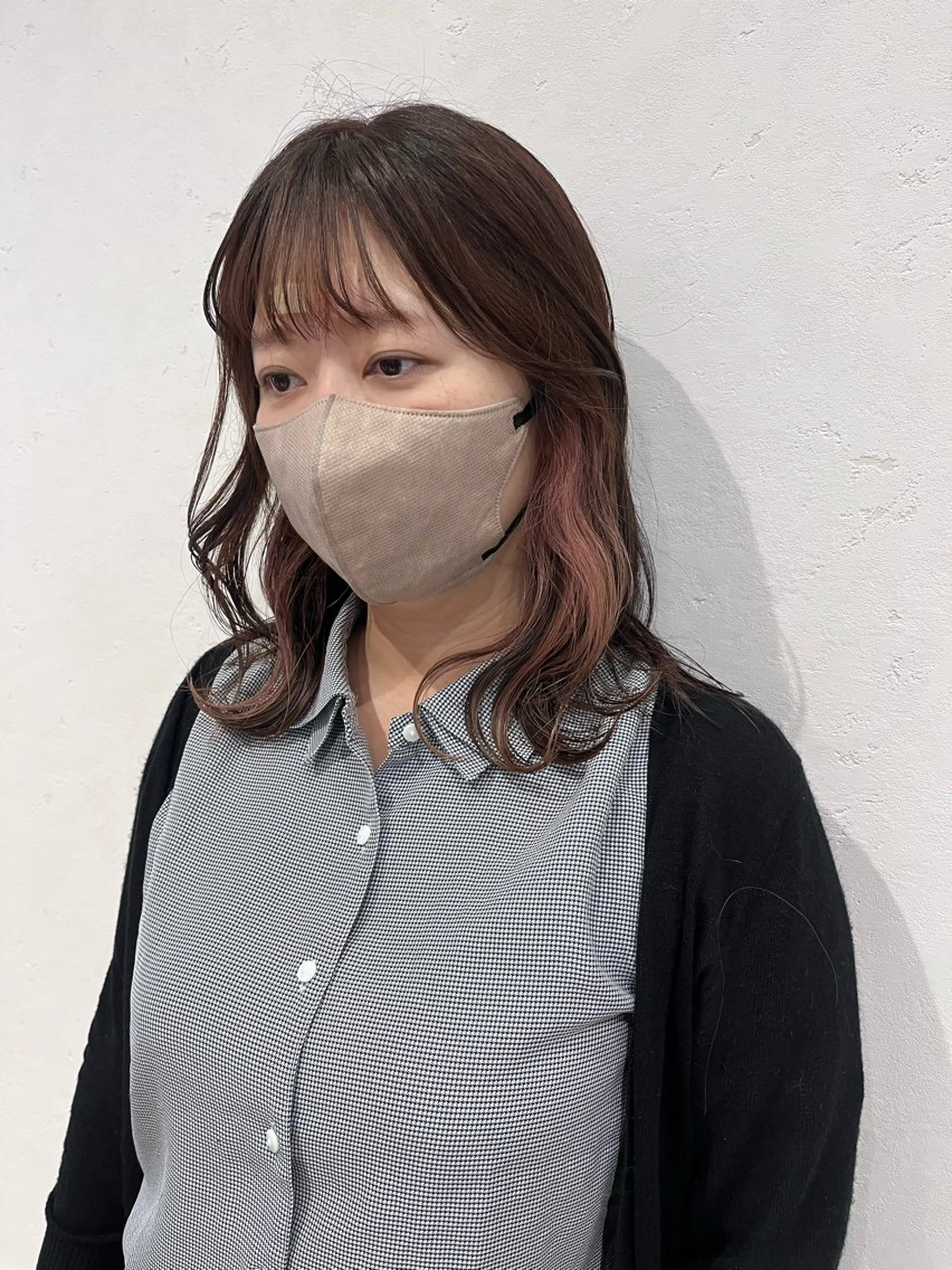 ミディアム カラー ヘアカラー 北島 遥香🫧インナ ー /ベージュカラーのヘアスタイル