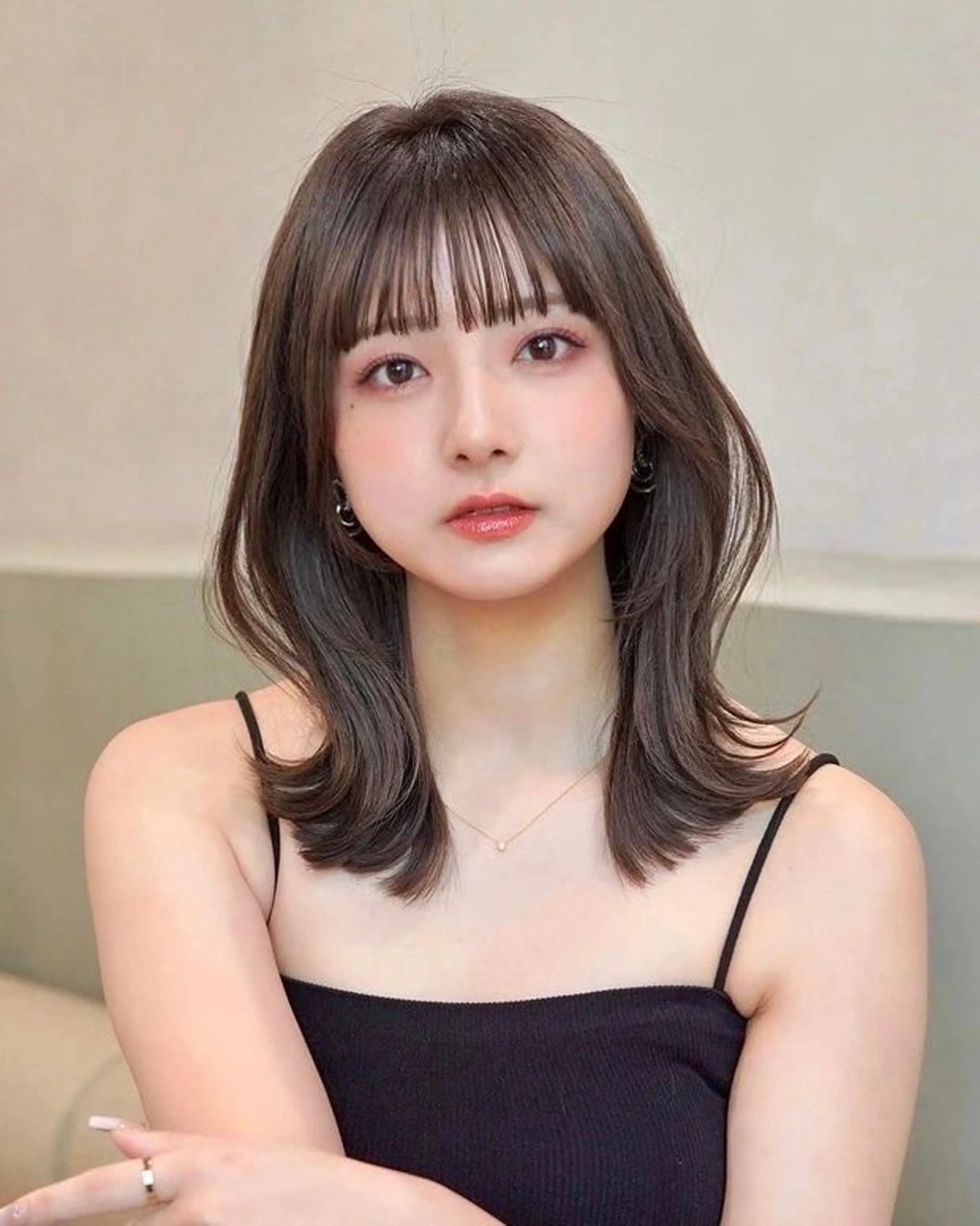 ミディアム ❄️ さき❄️のヘアスタイル