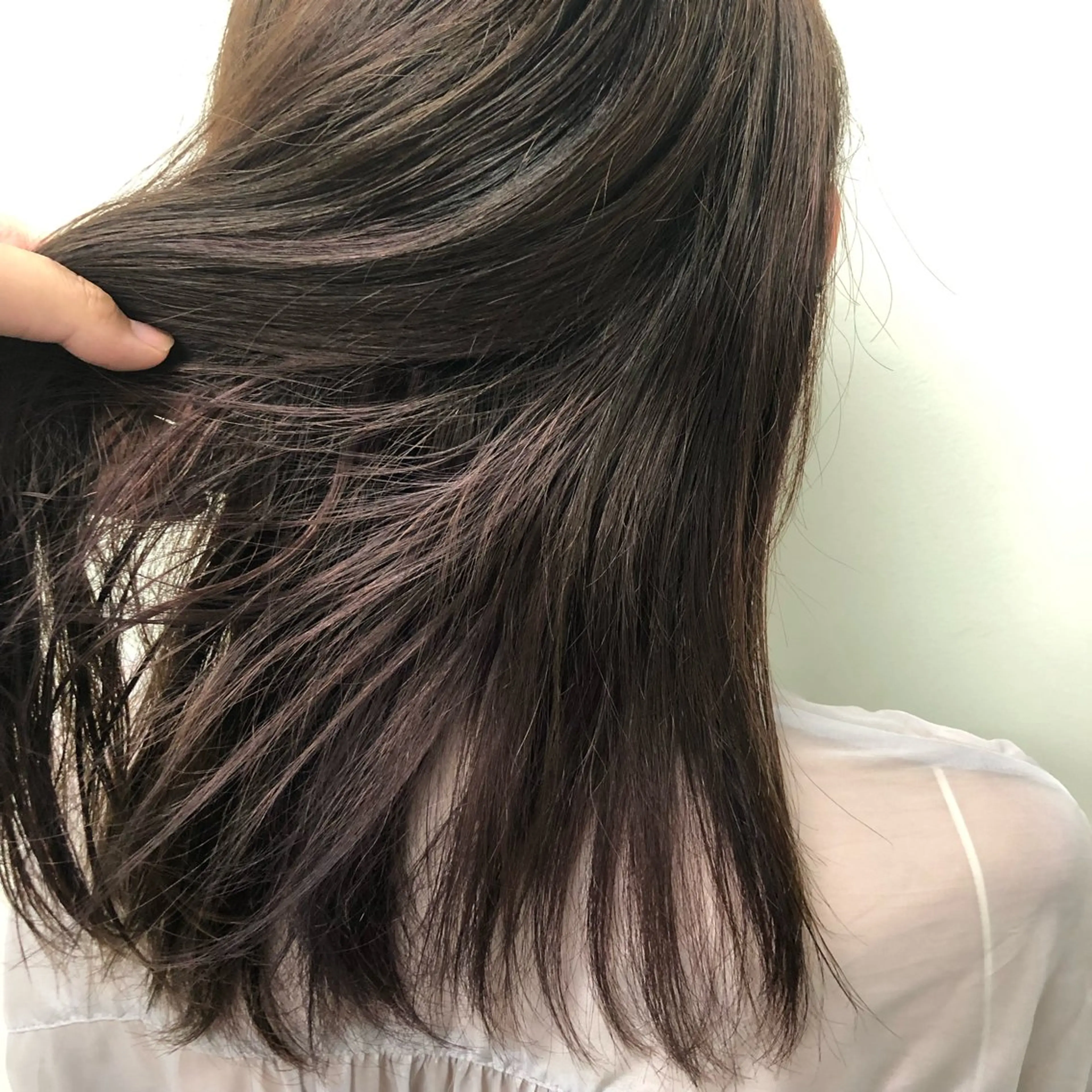 セミロング カット 縮毛矯正 竹村 海人のヘアスタイル
