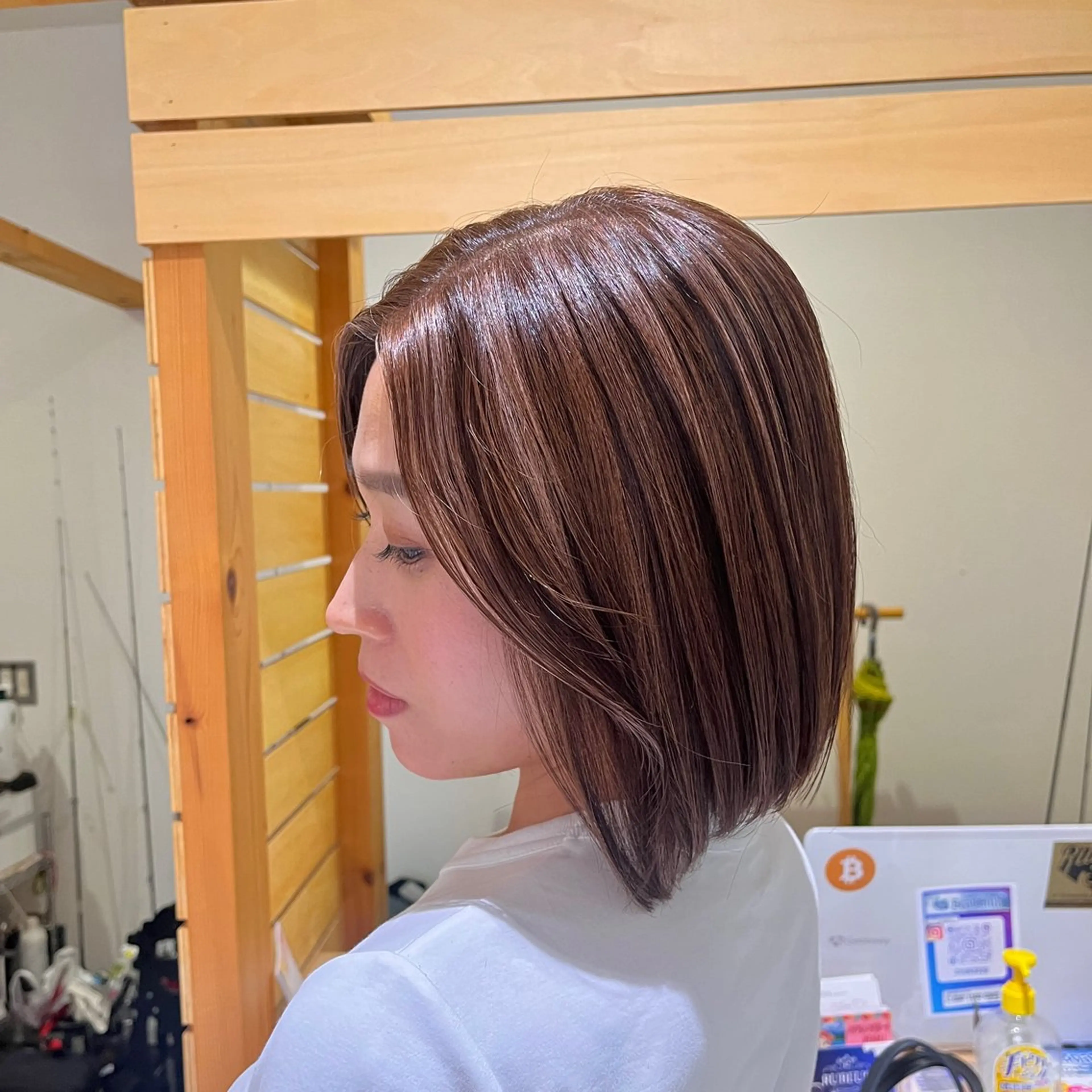ショート カラー ブリーチ ヘアカラー トリートメント RUBEUS【ルベウス】所属・✨艶々カラー🎨 杉本賢人のヘアスタイル