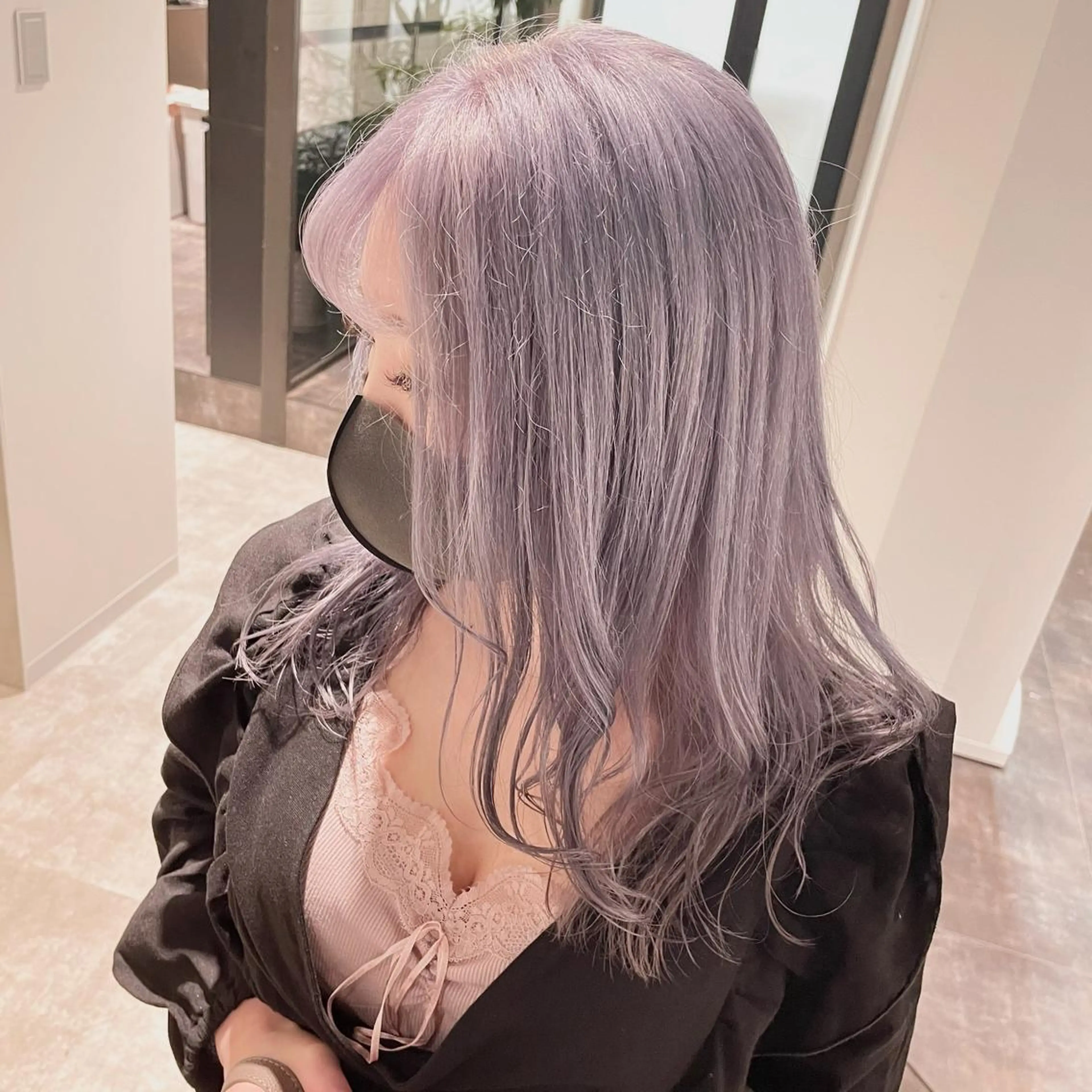 ロング カラー ラベンダーカラー ピンクカラー ピンクラベンダー ヘアカラー トリートメント MiL所属・✨ハイトーン✨ 濱田知孝のヘアスタイル